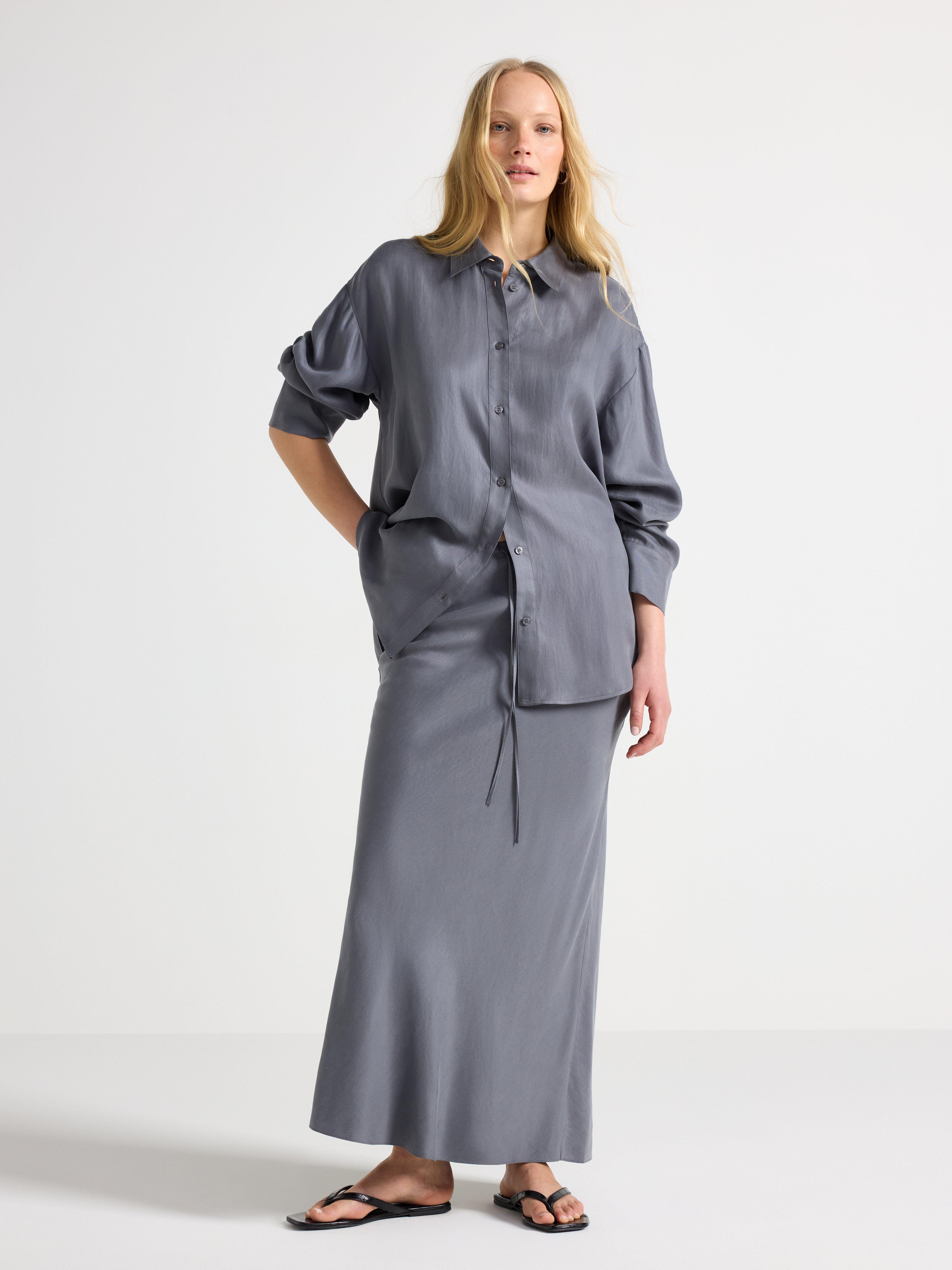 Maxi Skirt - Womens Wear - Grey