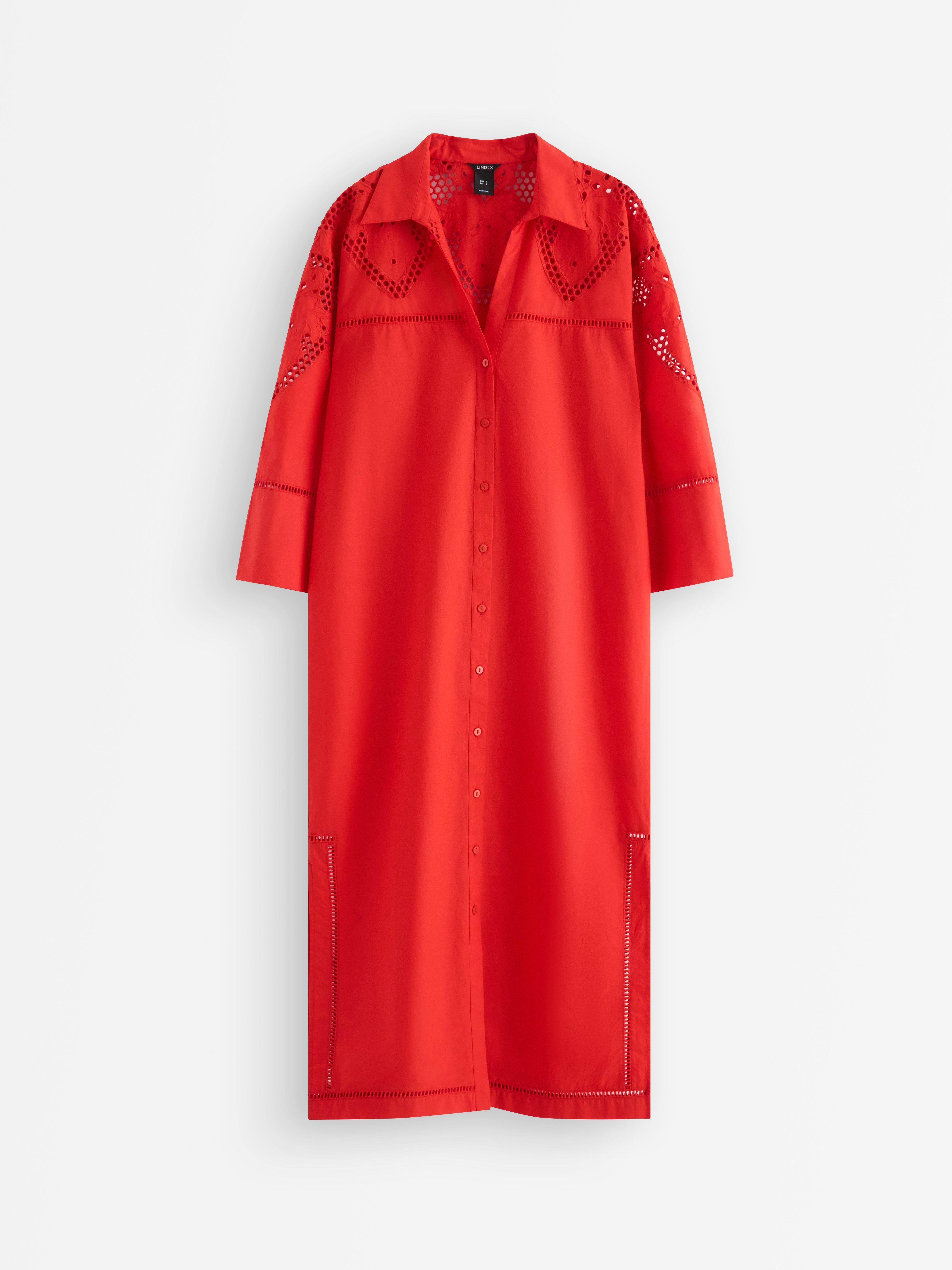 Shirt dress - Womens Wear - Red