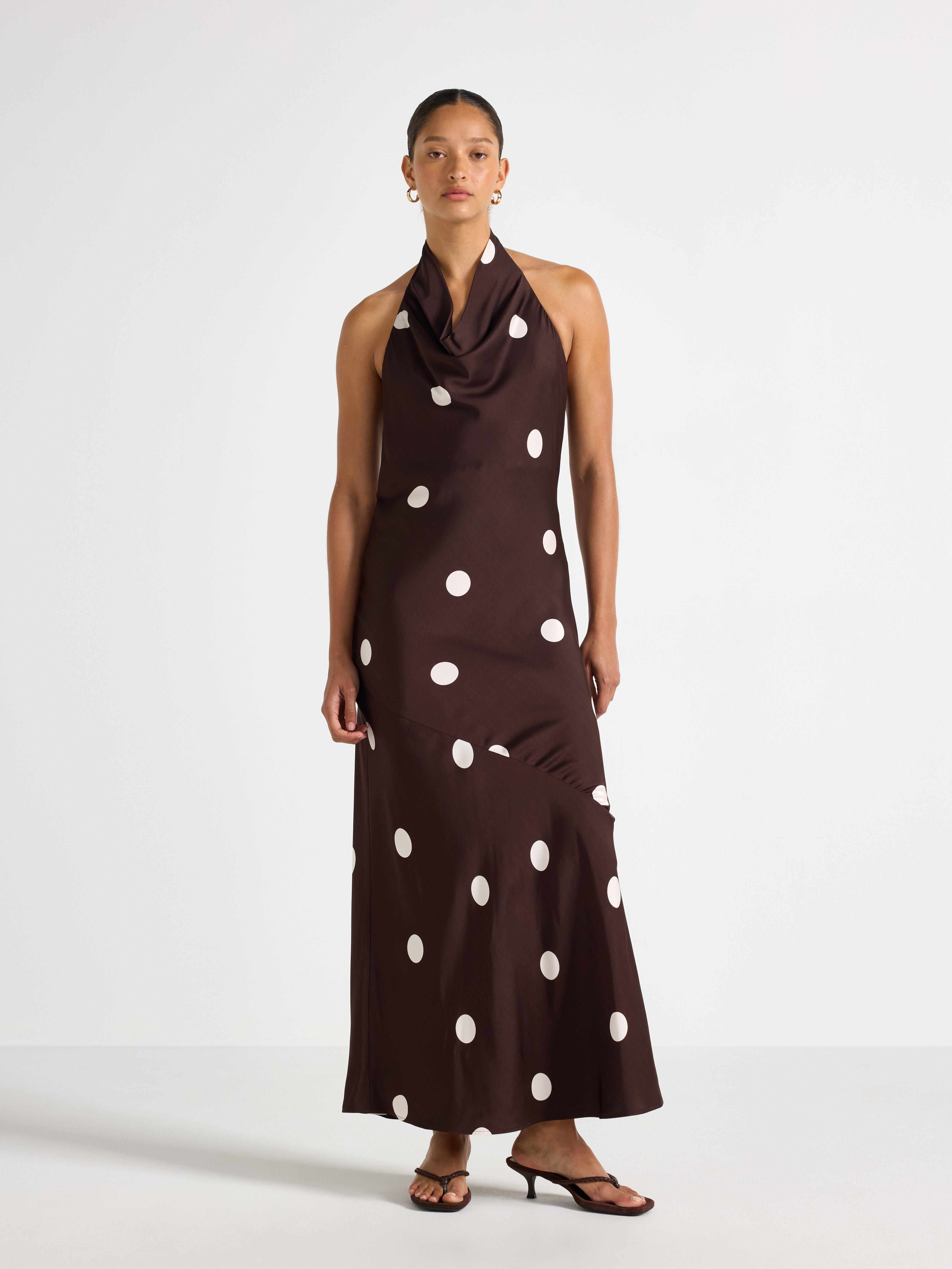 Slip in-kjole - Dame - Brun