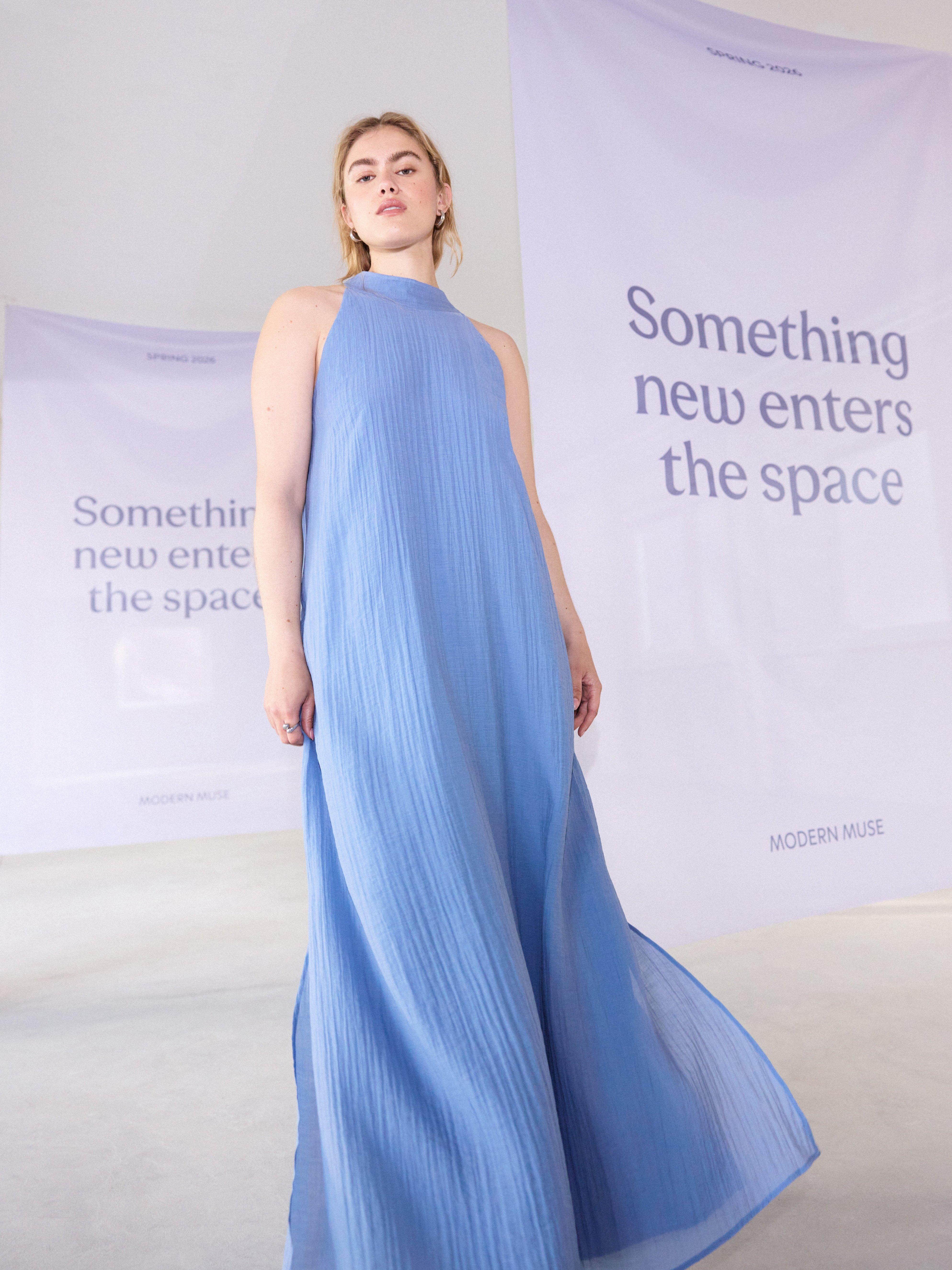 Maxi Dress - Womens Wear - Blue