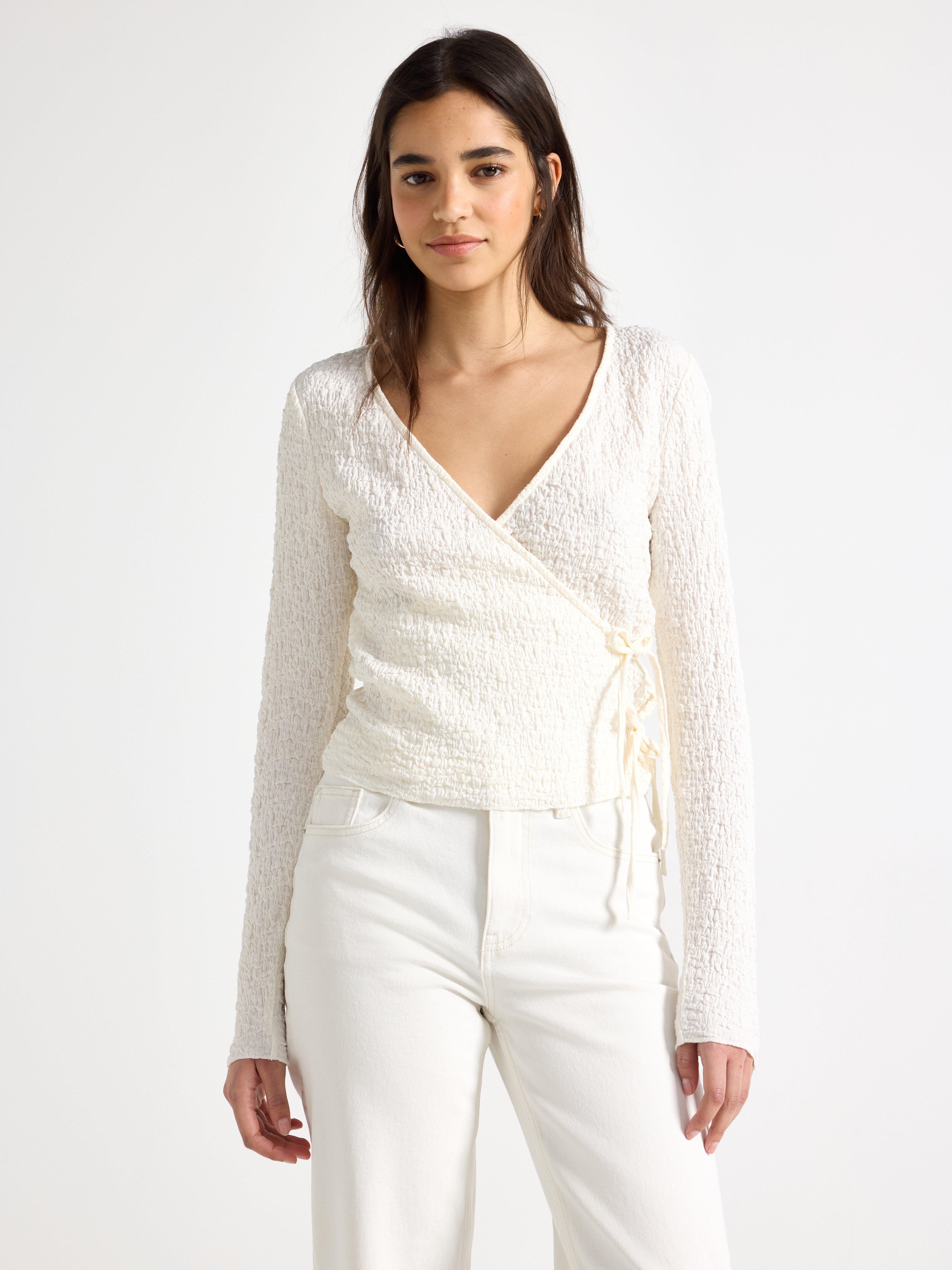 Wrap top - Womens Wear - White