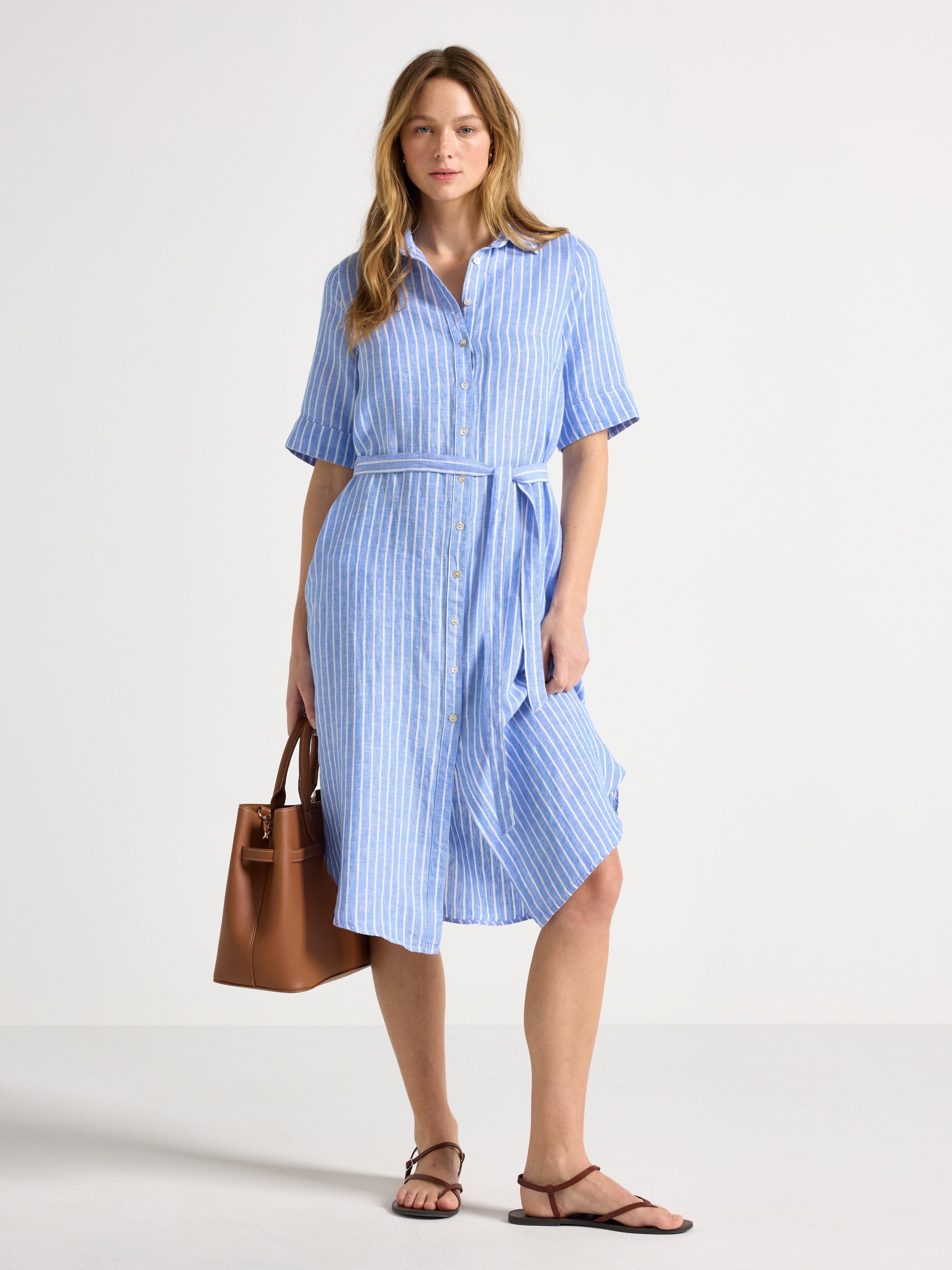 Shirt dress - Womens Wear - Blue