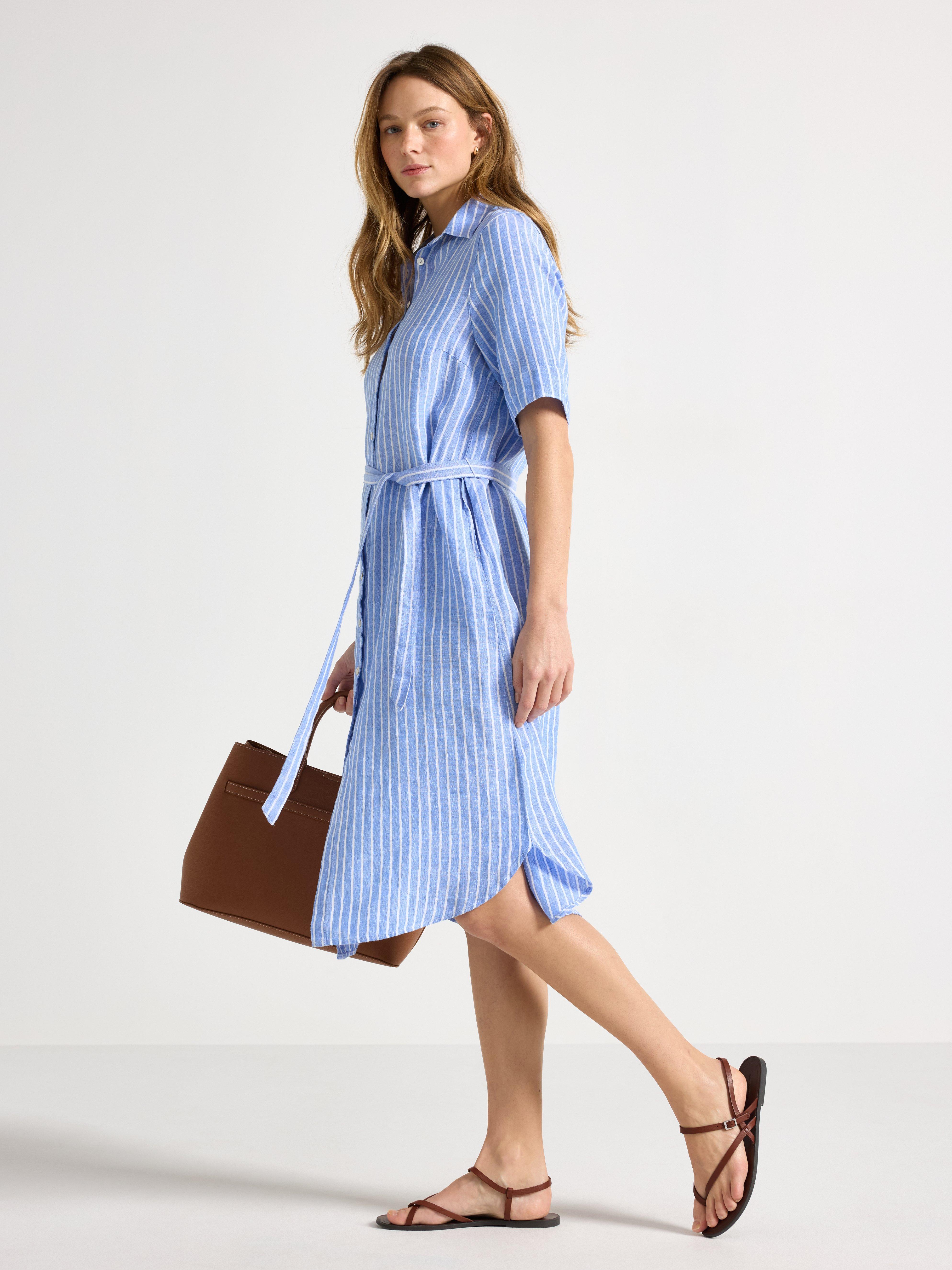 Shirt dress - Womens Wear - Blue
