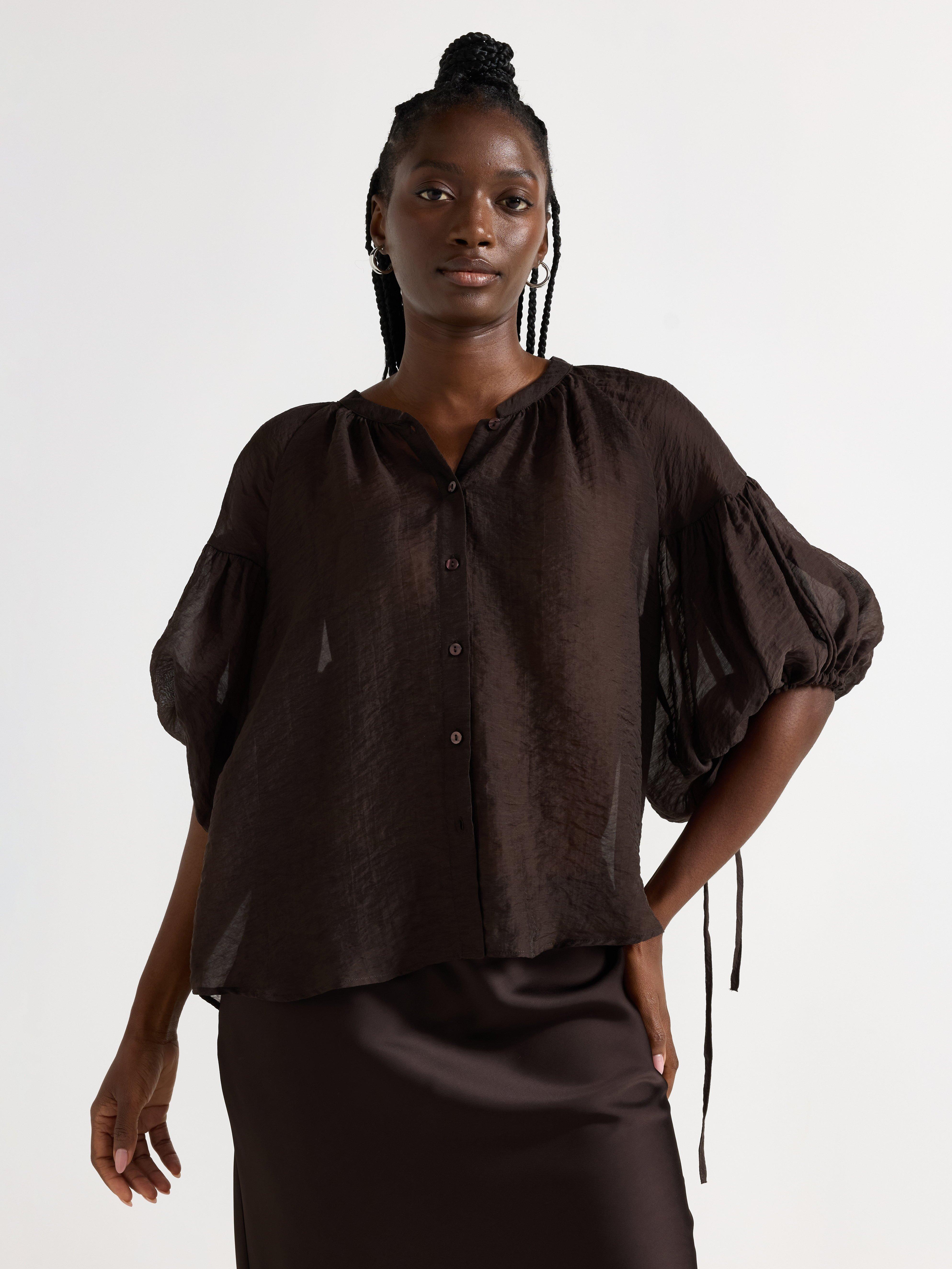 Blouse - Womens Wear - Brown