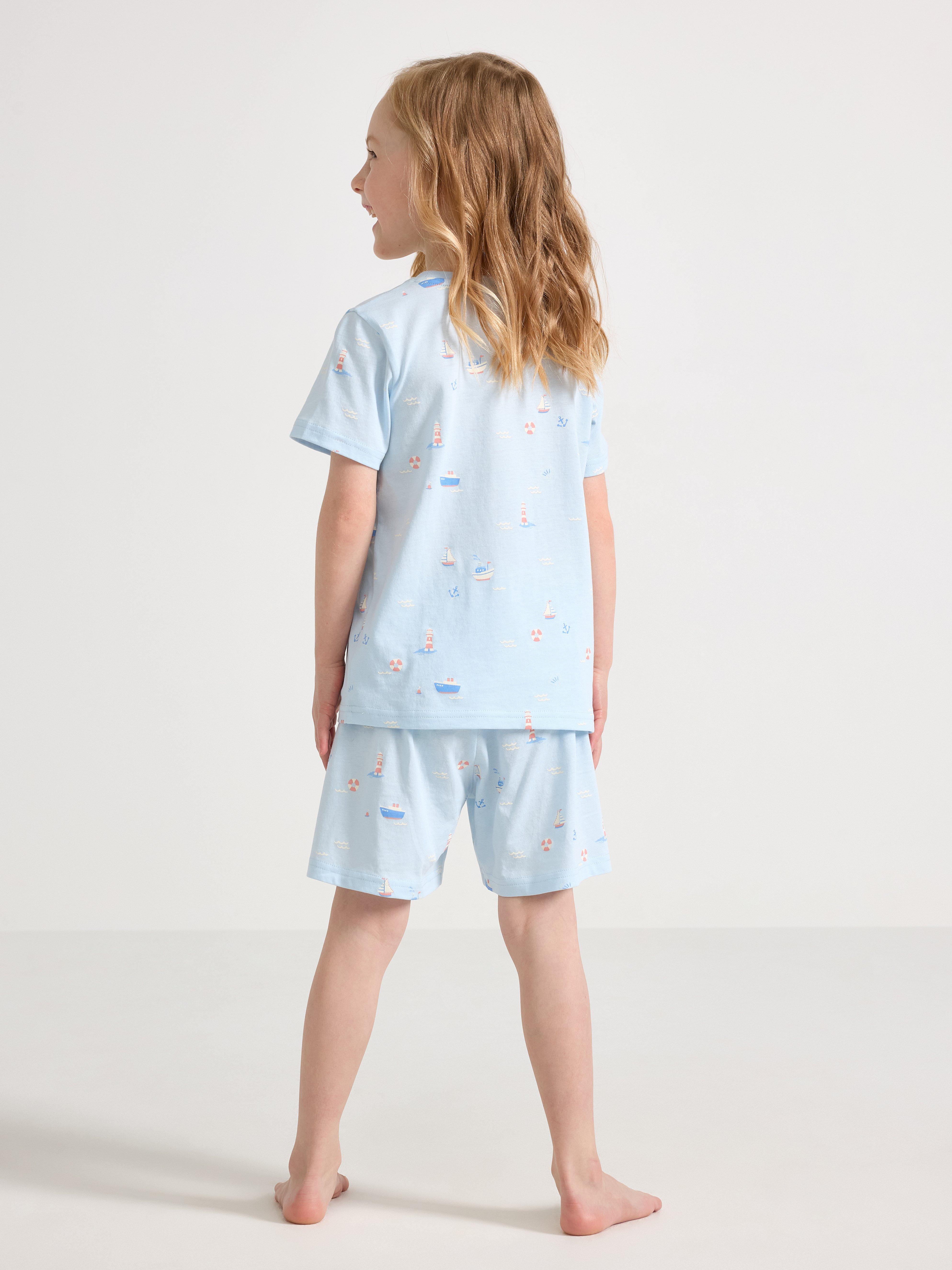 Pyjamasetti - Lapset - Sininen