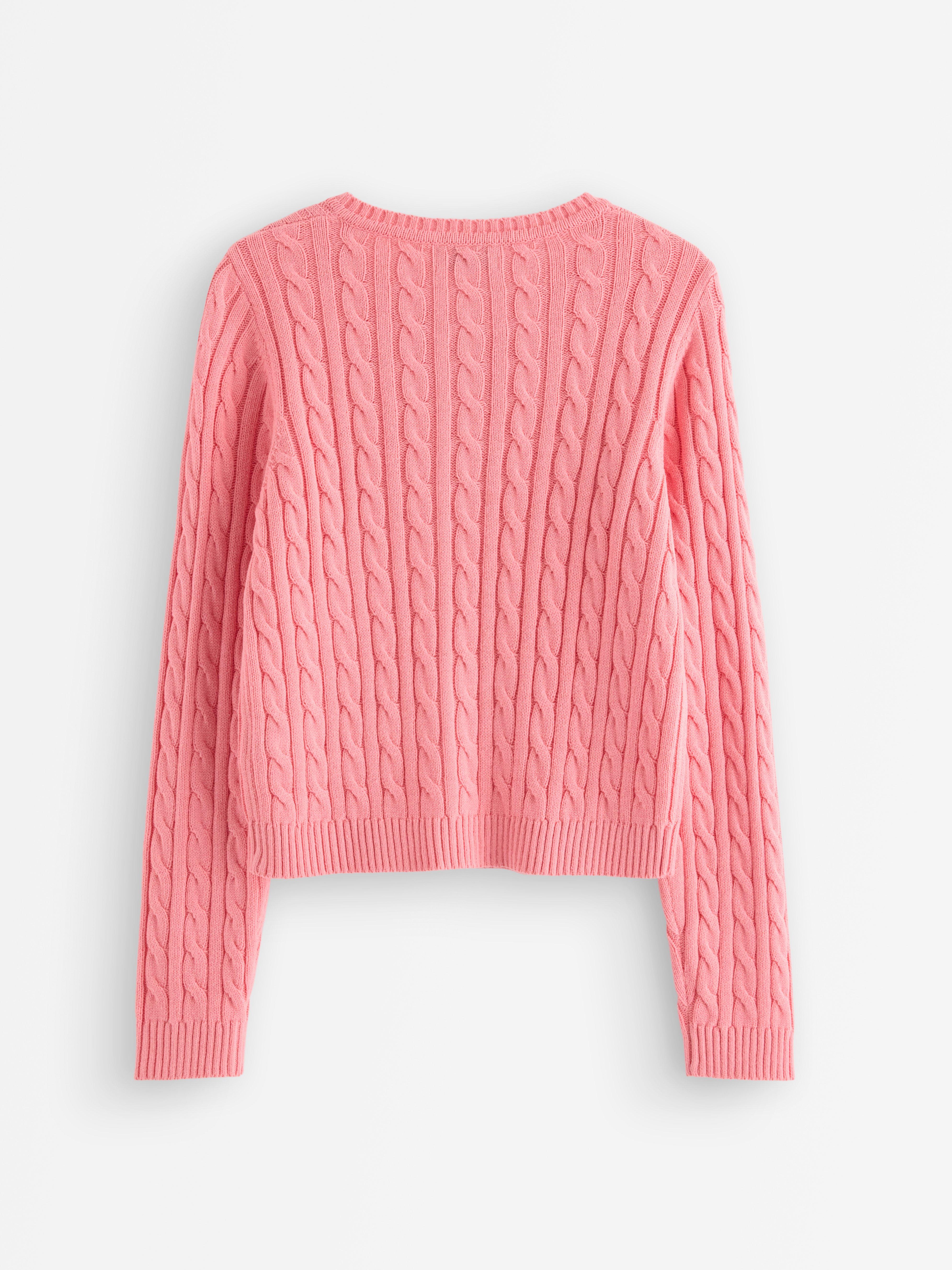 Cardigan - Dam - Rosa