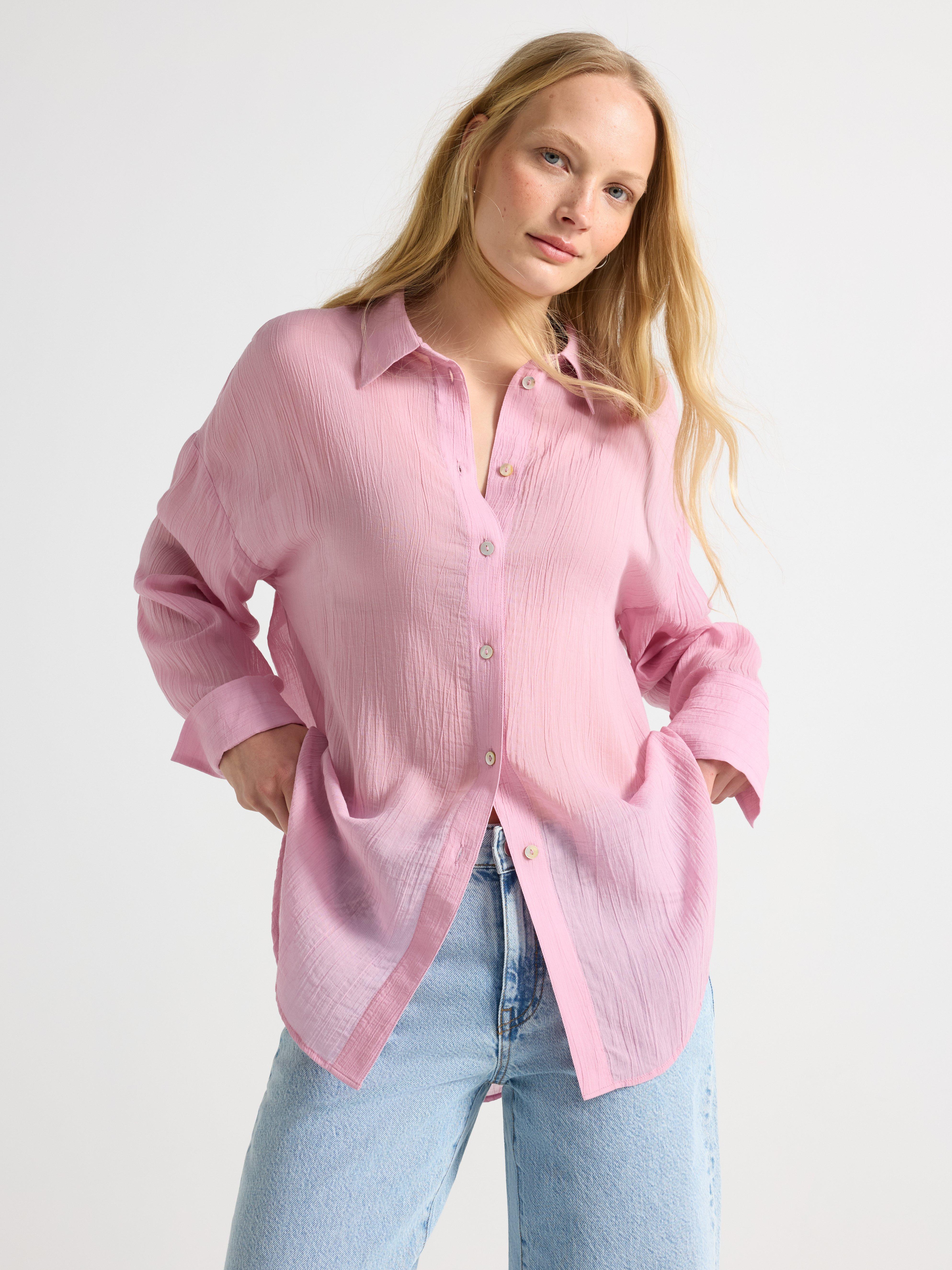 Bluse - Dame - Rosa