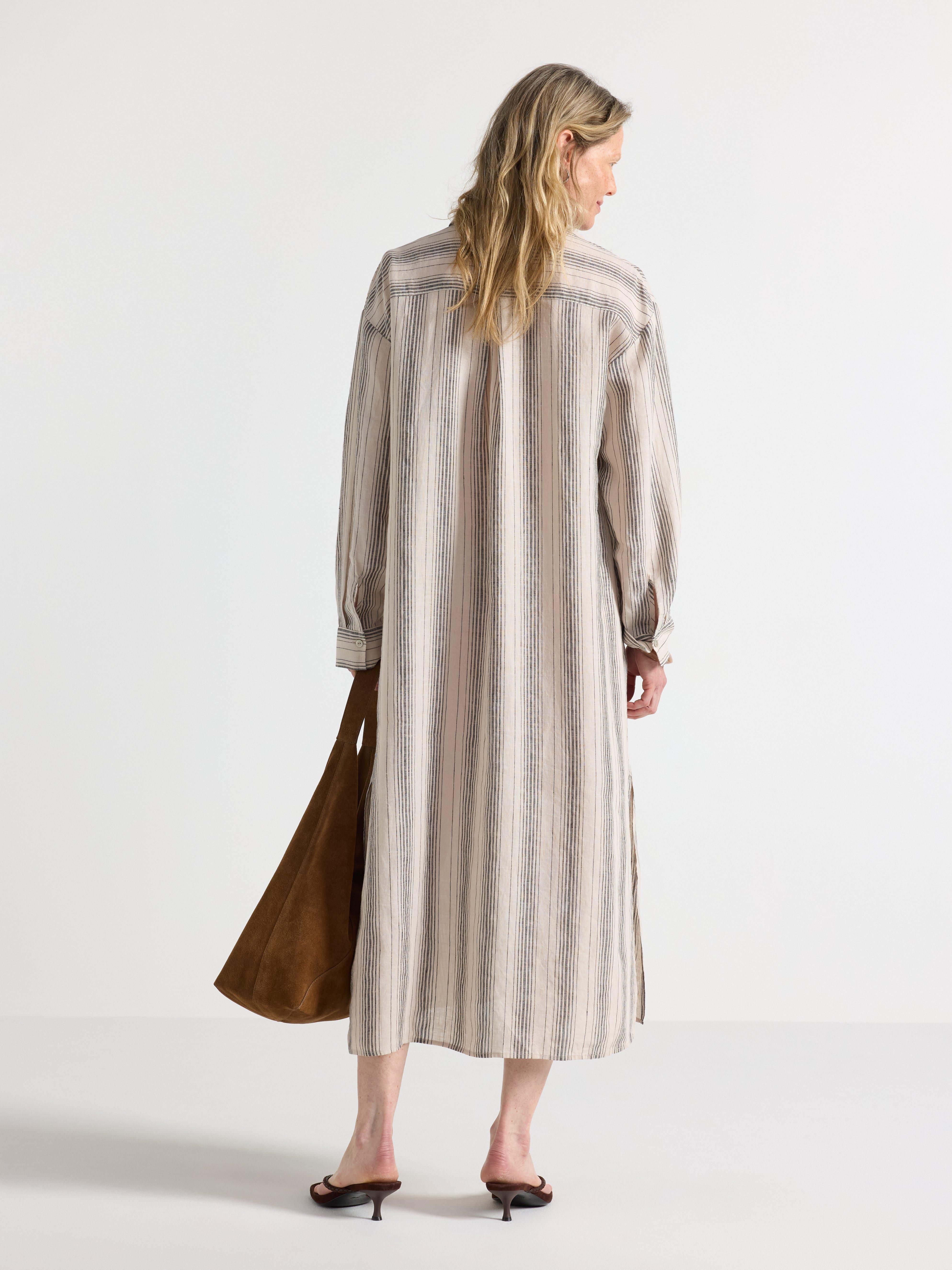 Skjortklänning - Dam - Beige