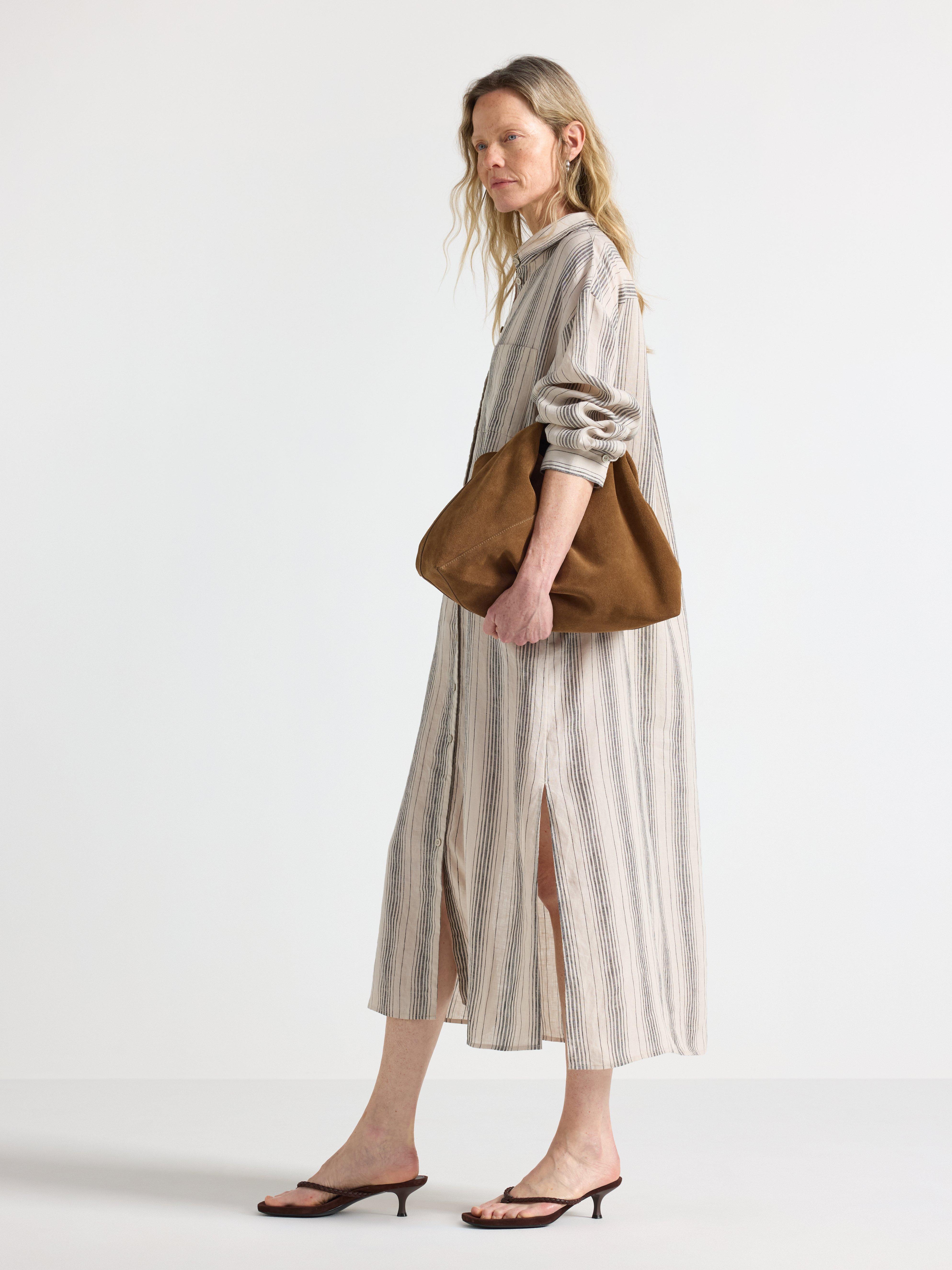Skjortklänning - Dam - Beige