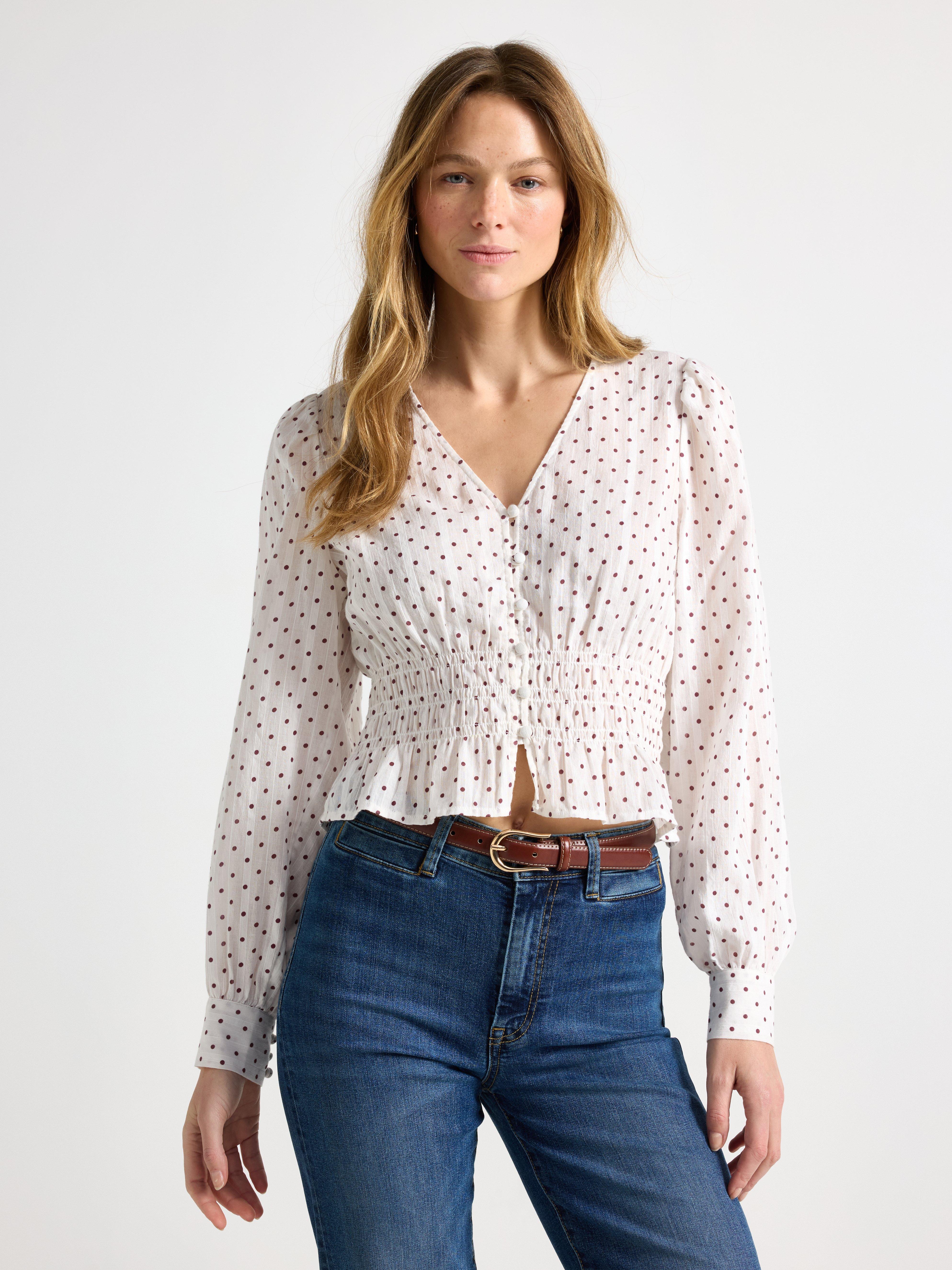 Bluse - Dame - Hvid