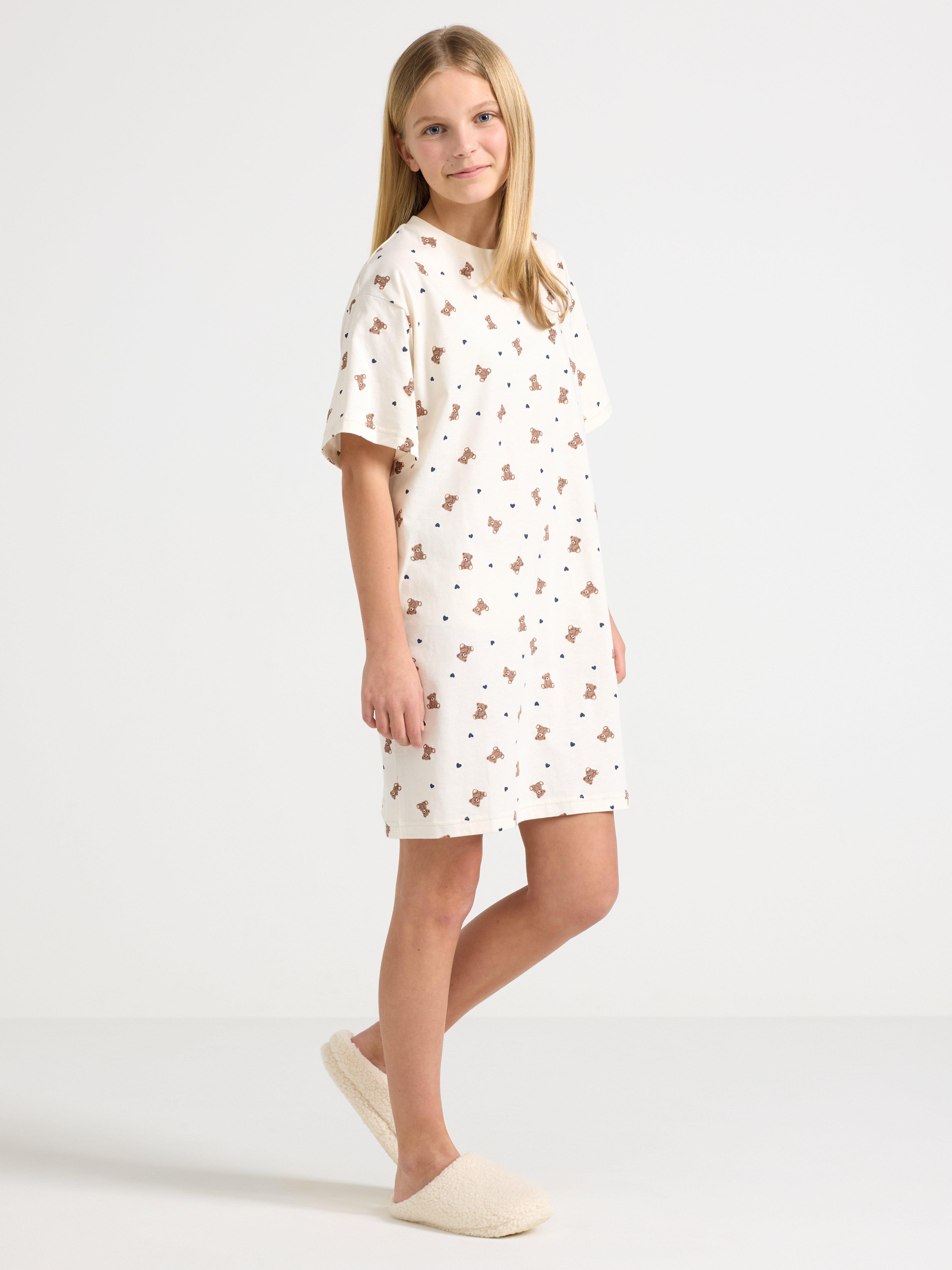 Night Dress - Kids Wear - White