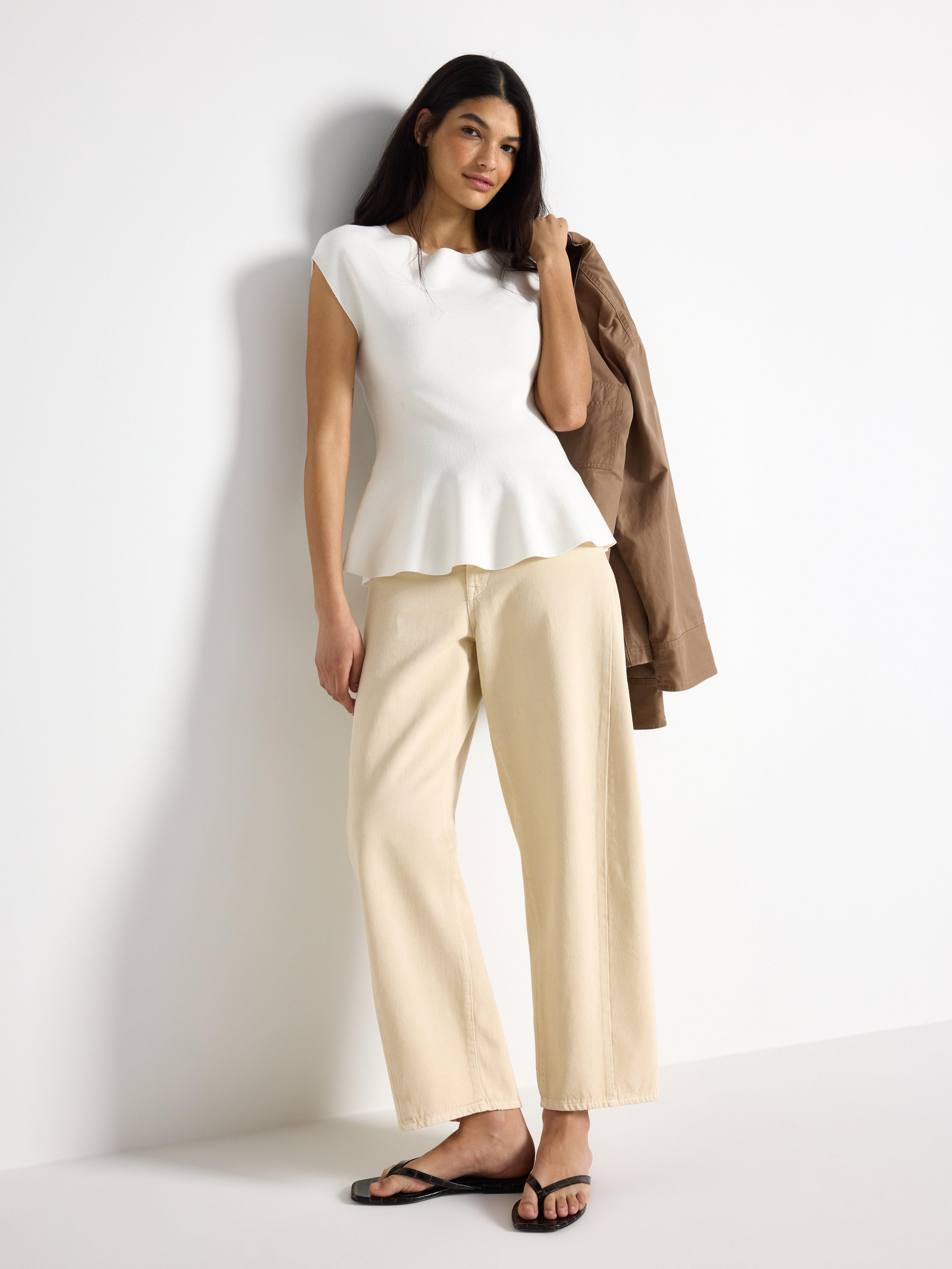 Sweater - Dame - Hvid