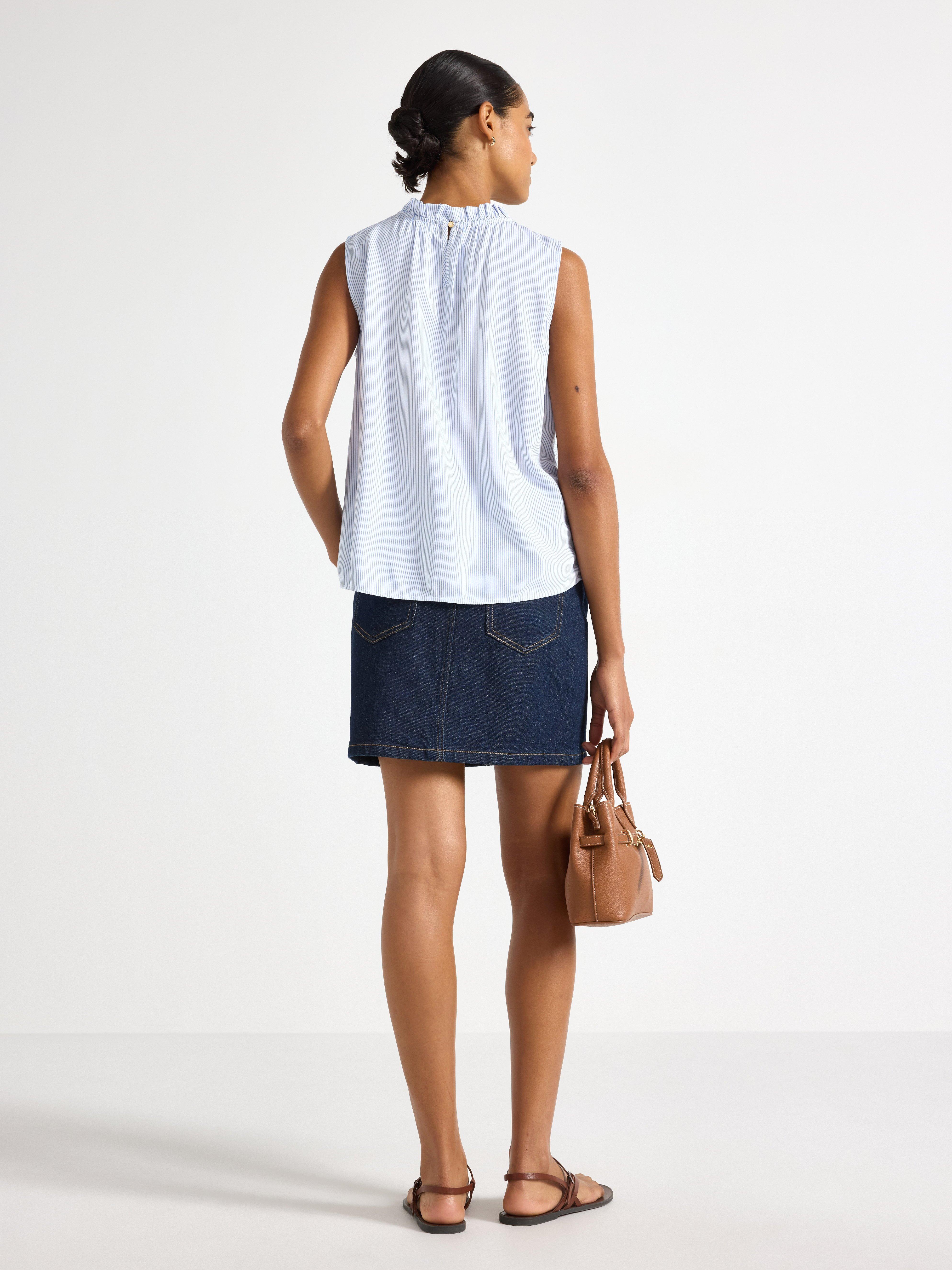Bluse - Dame - Blå