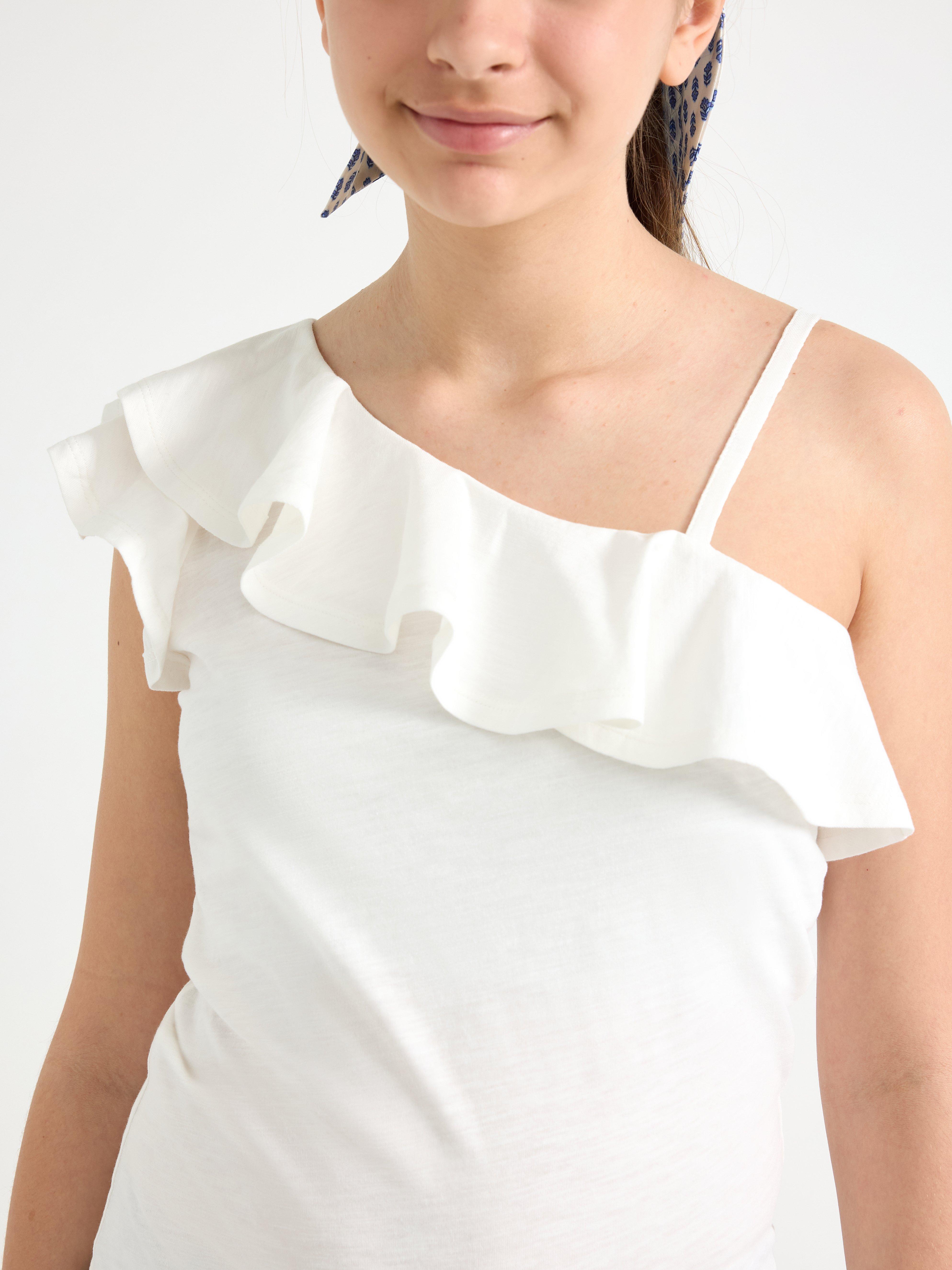 Top - Kids Wear - White