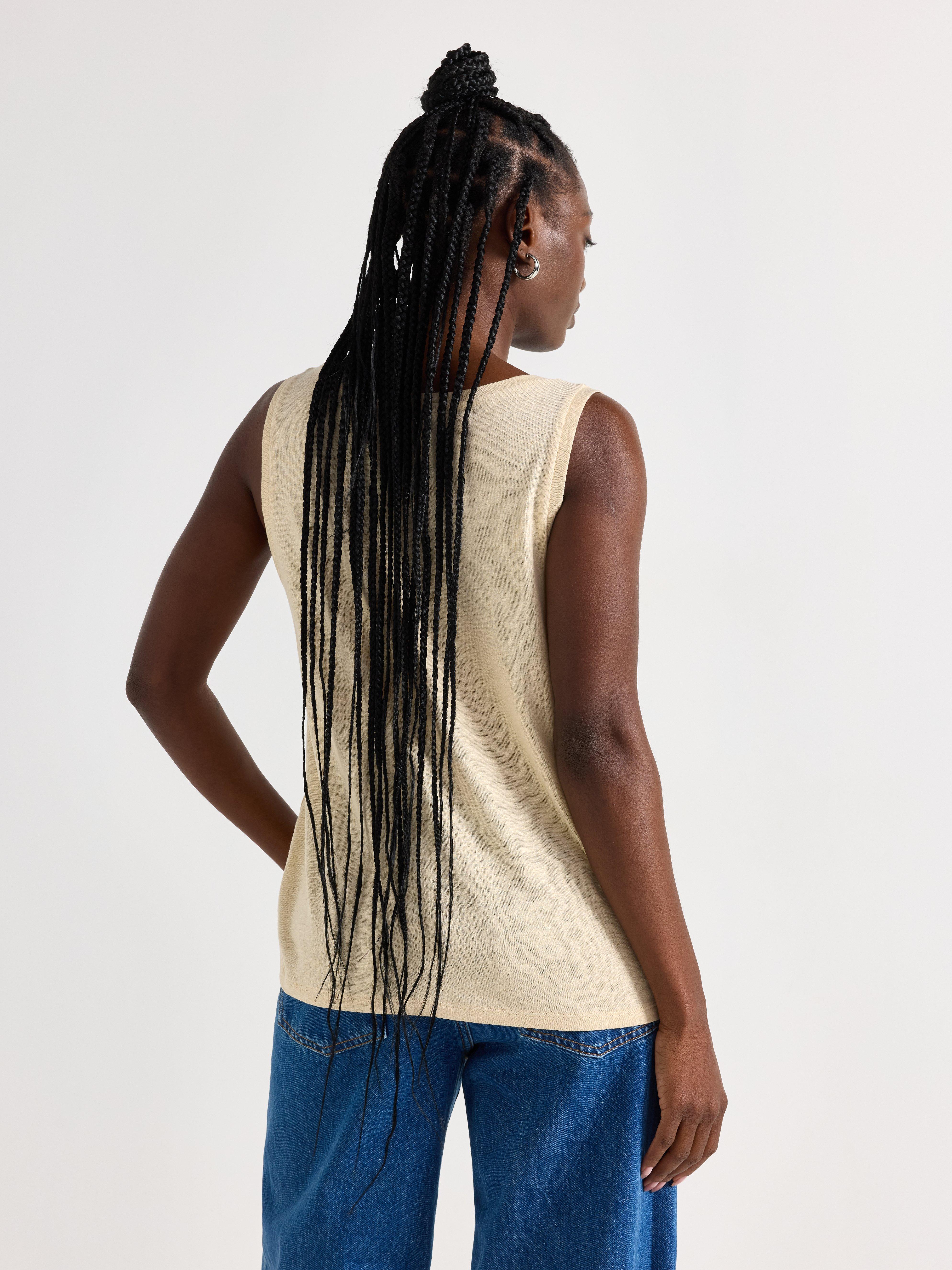 Tanktop - Dame - Beige