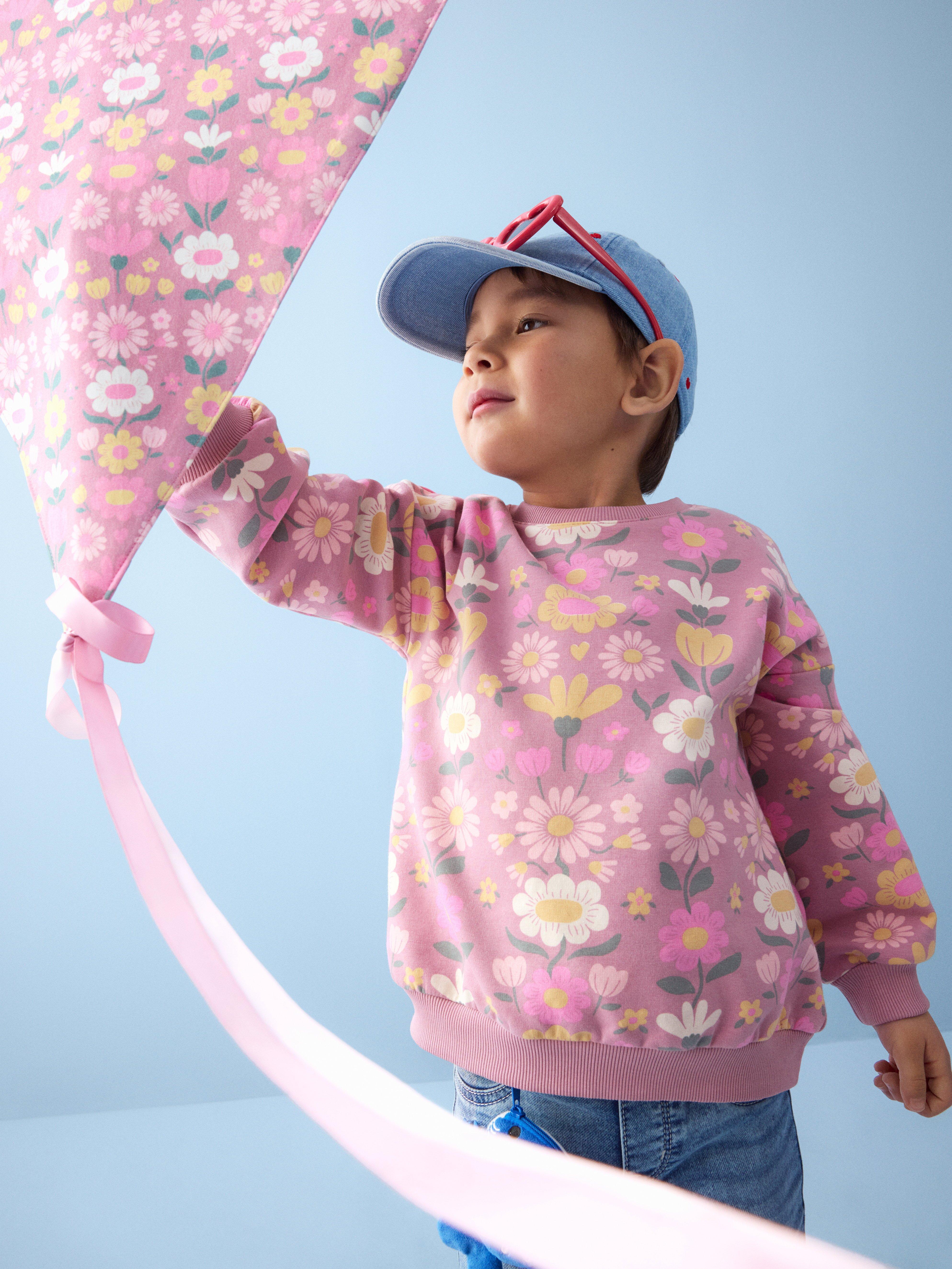 Sweatshirt - Barn - Lila