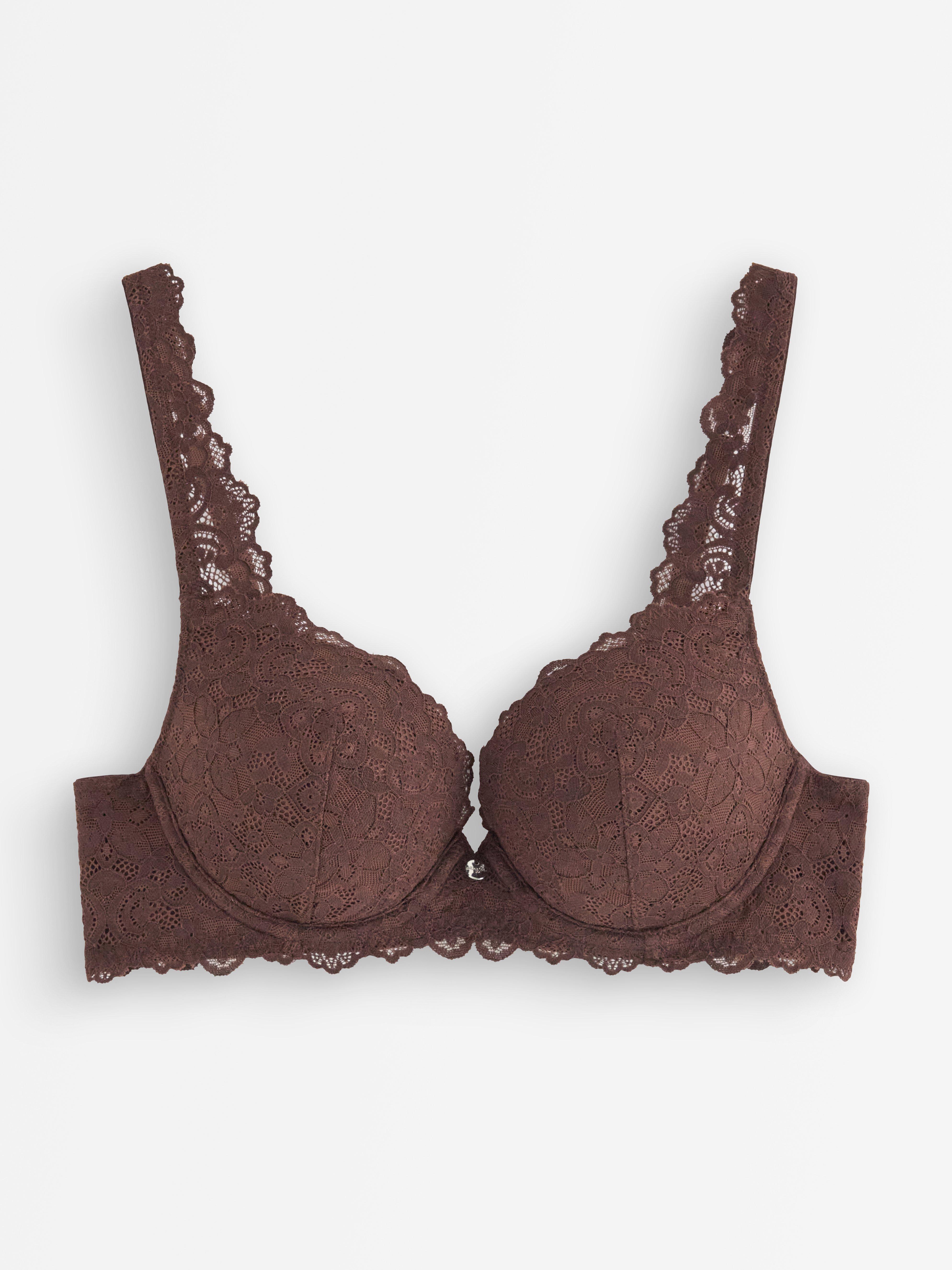 Push Up Bra - Lingerie - Brown