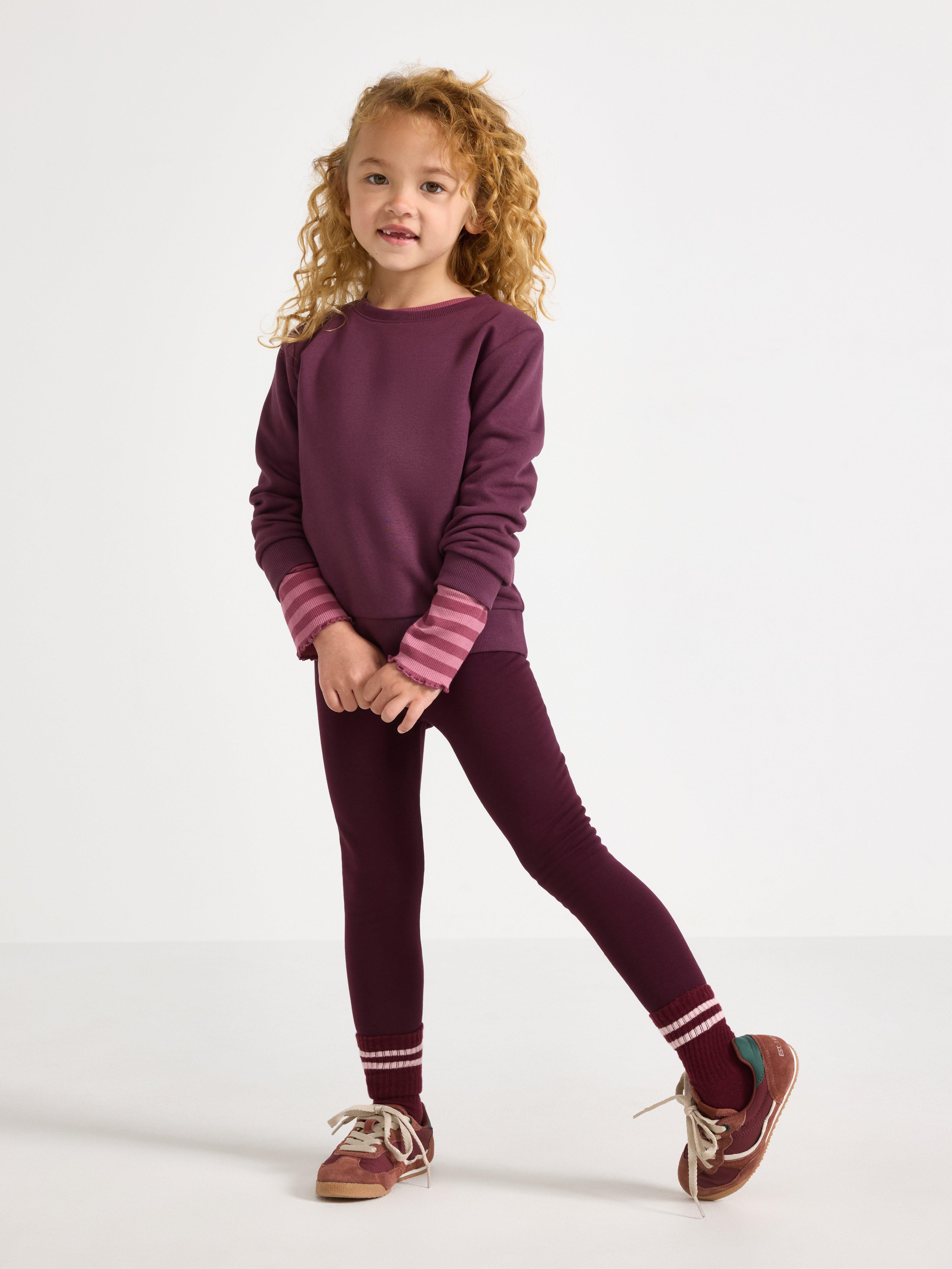 Leggings - Barn - Lila