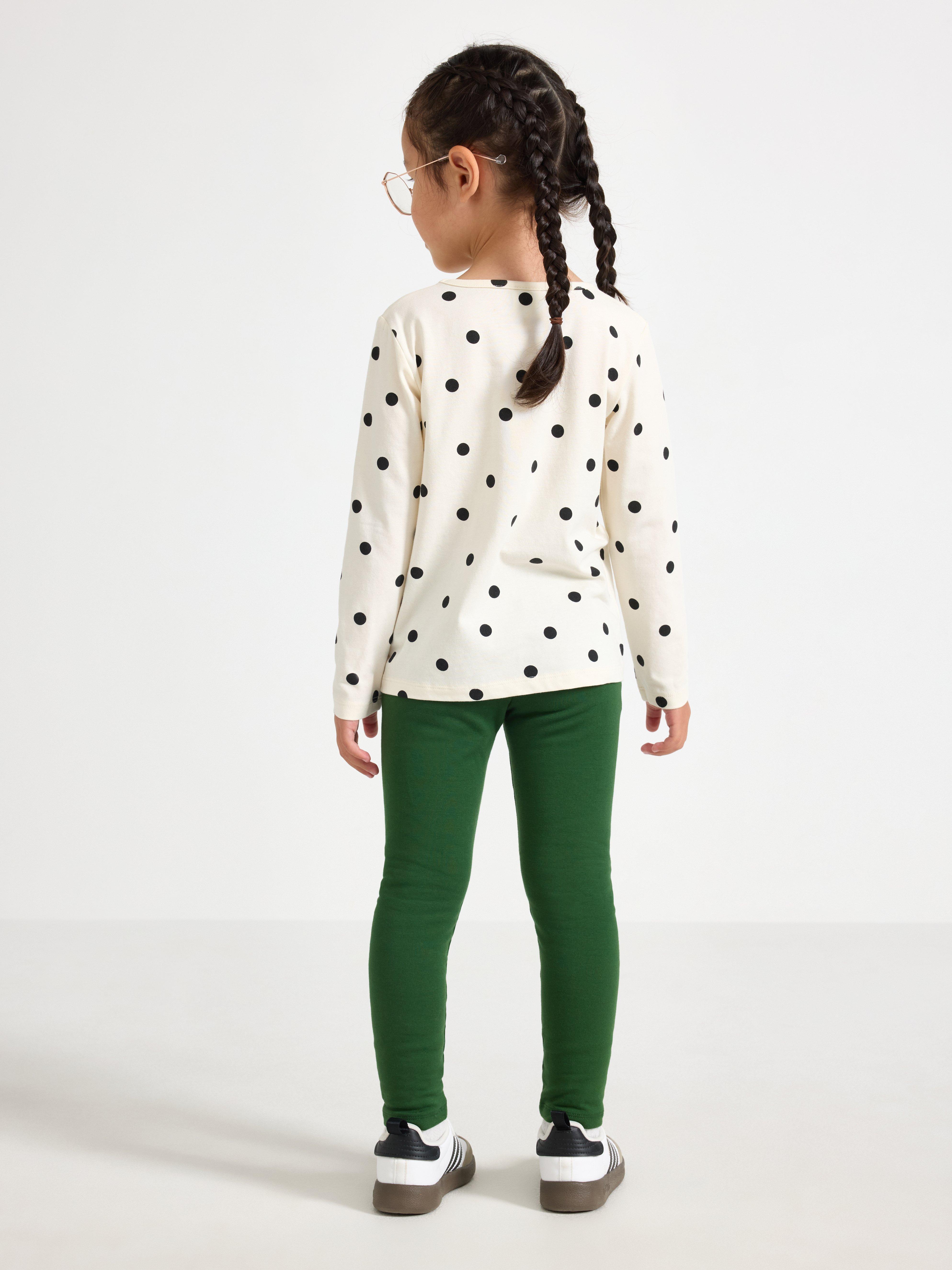 Leggings - Børn - Grøn