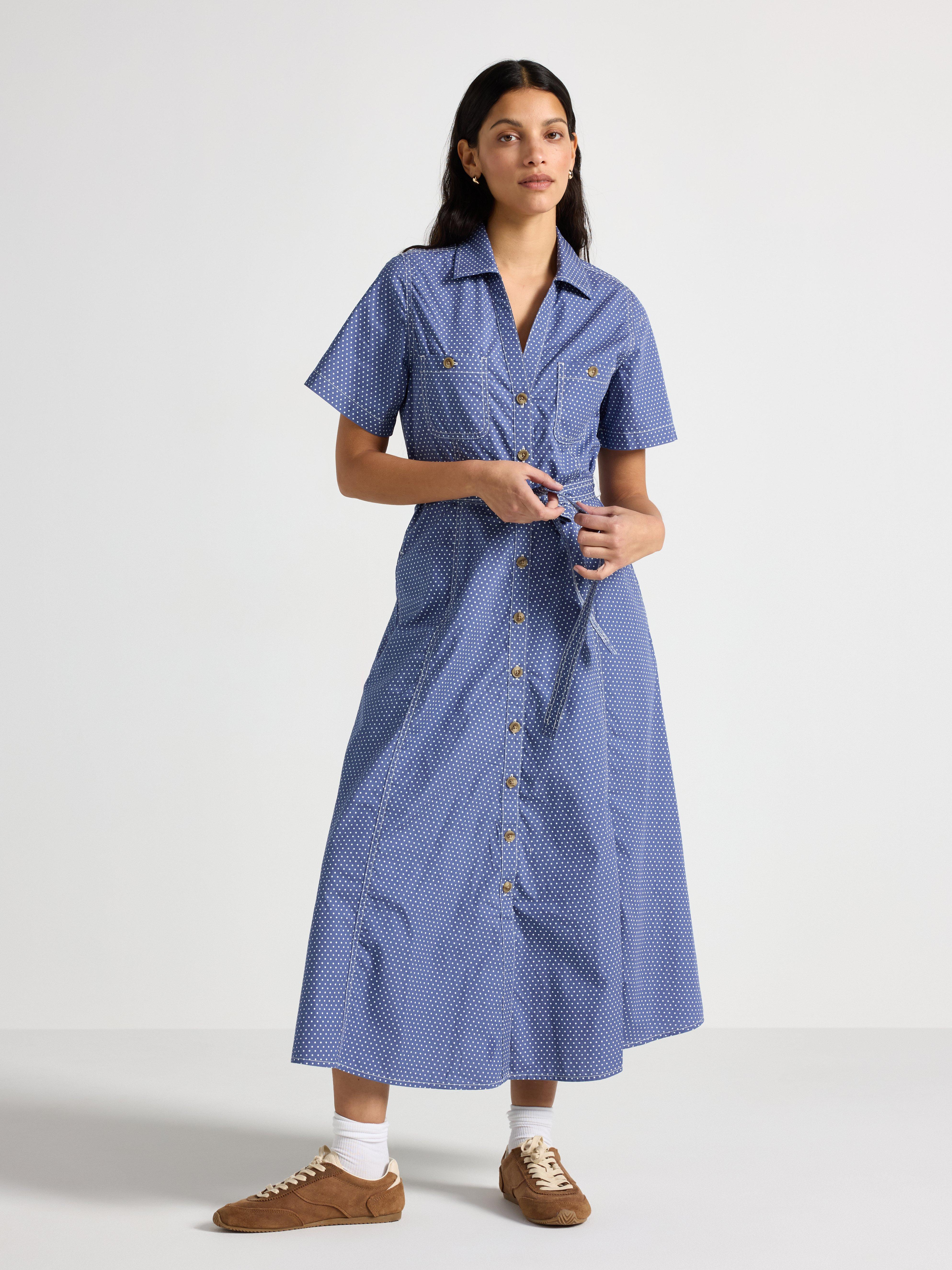 Shirt dress - Womens Wear - Blue