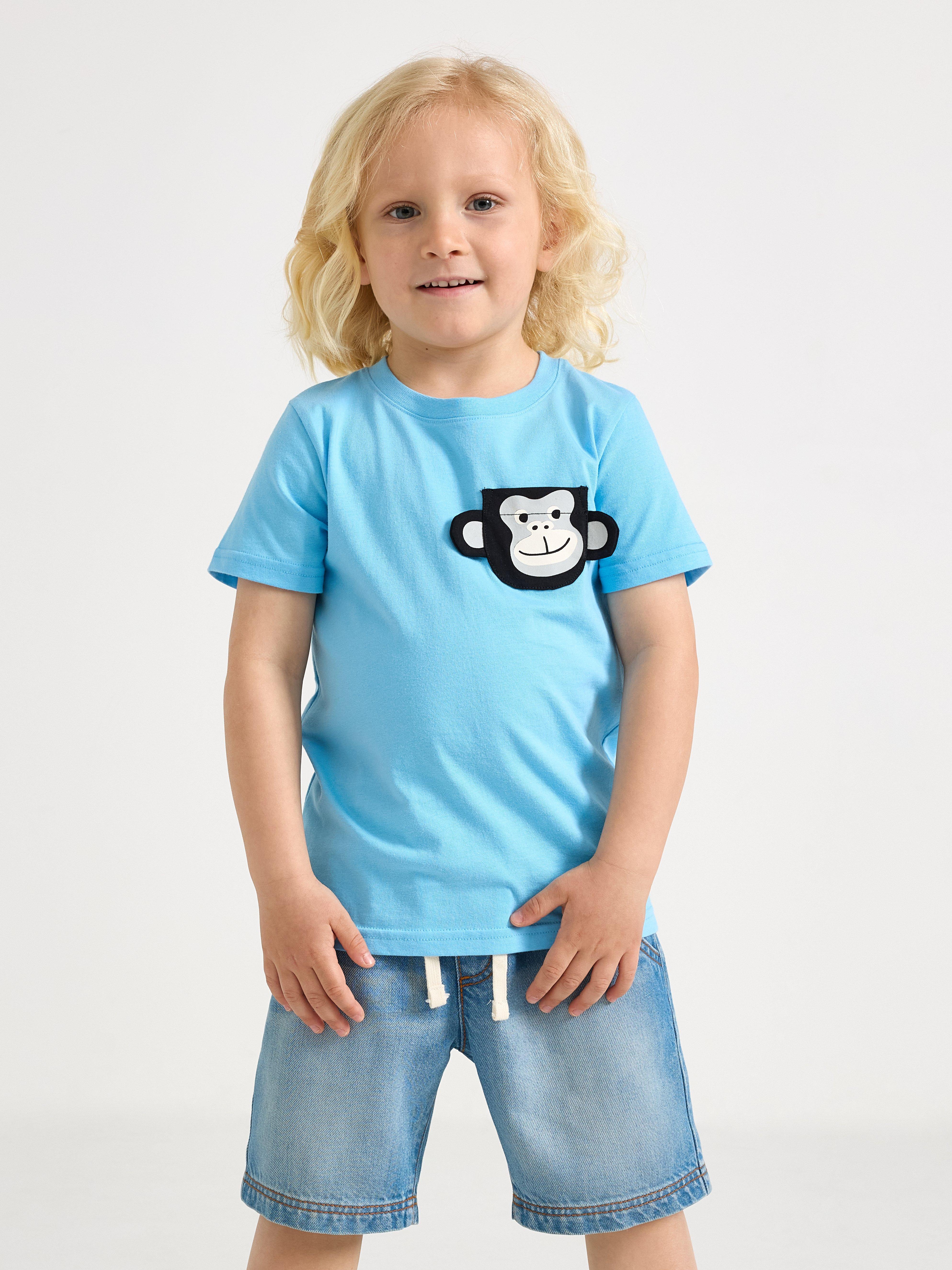 T-shirt - Børn - Blå