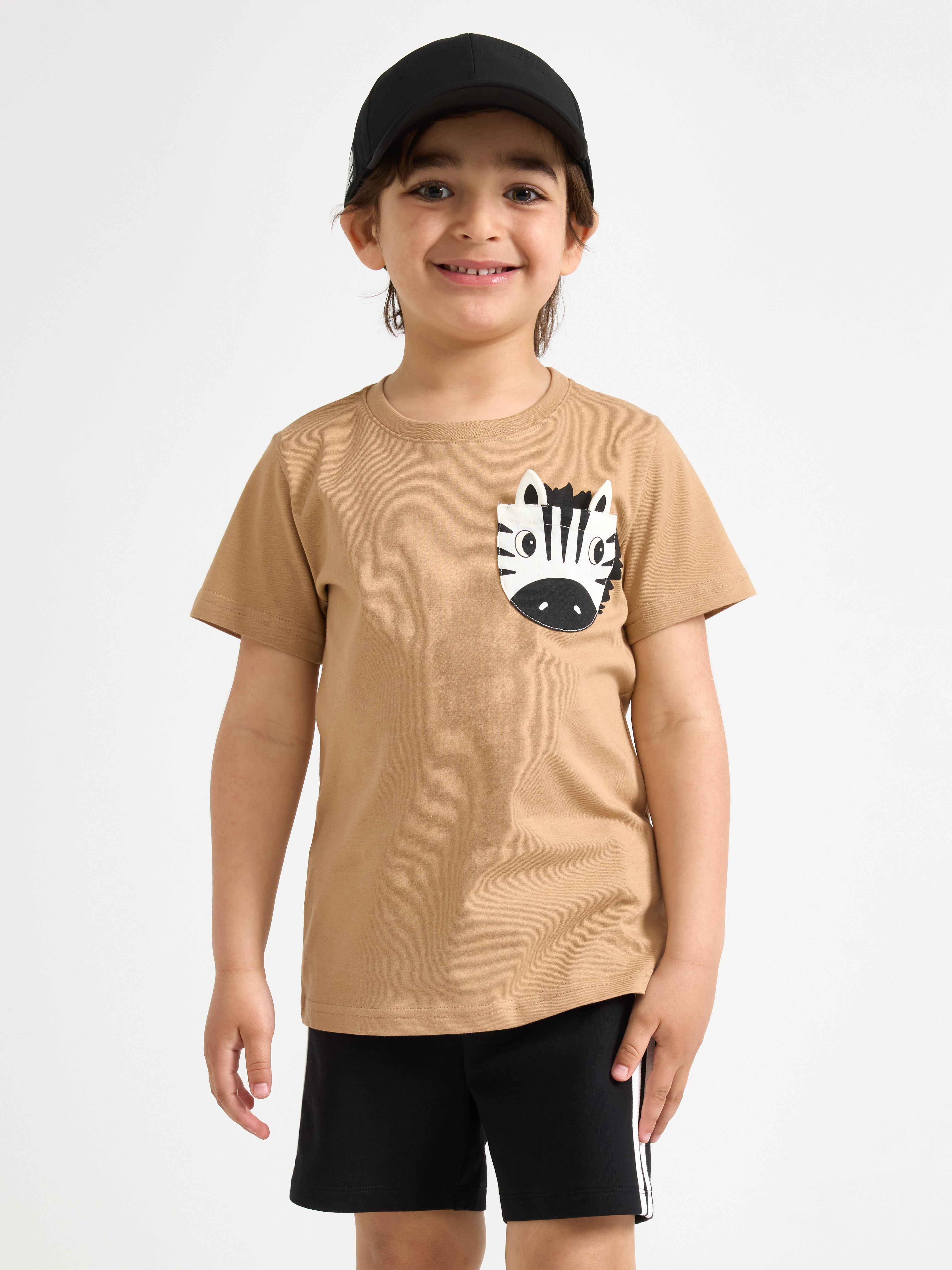 T-shirt - Barn - Beige