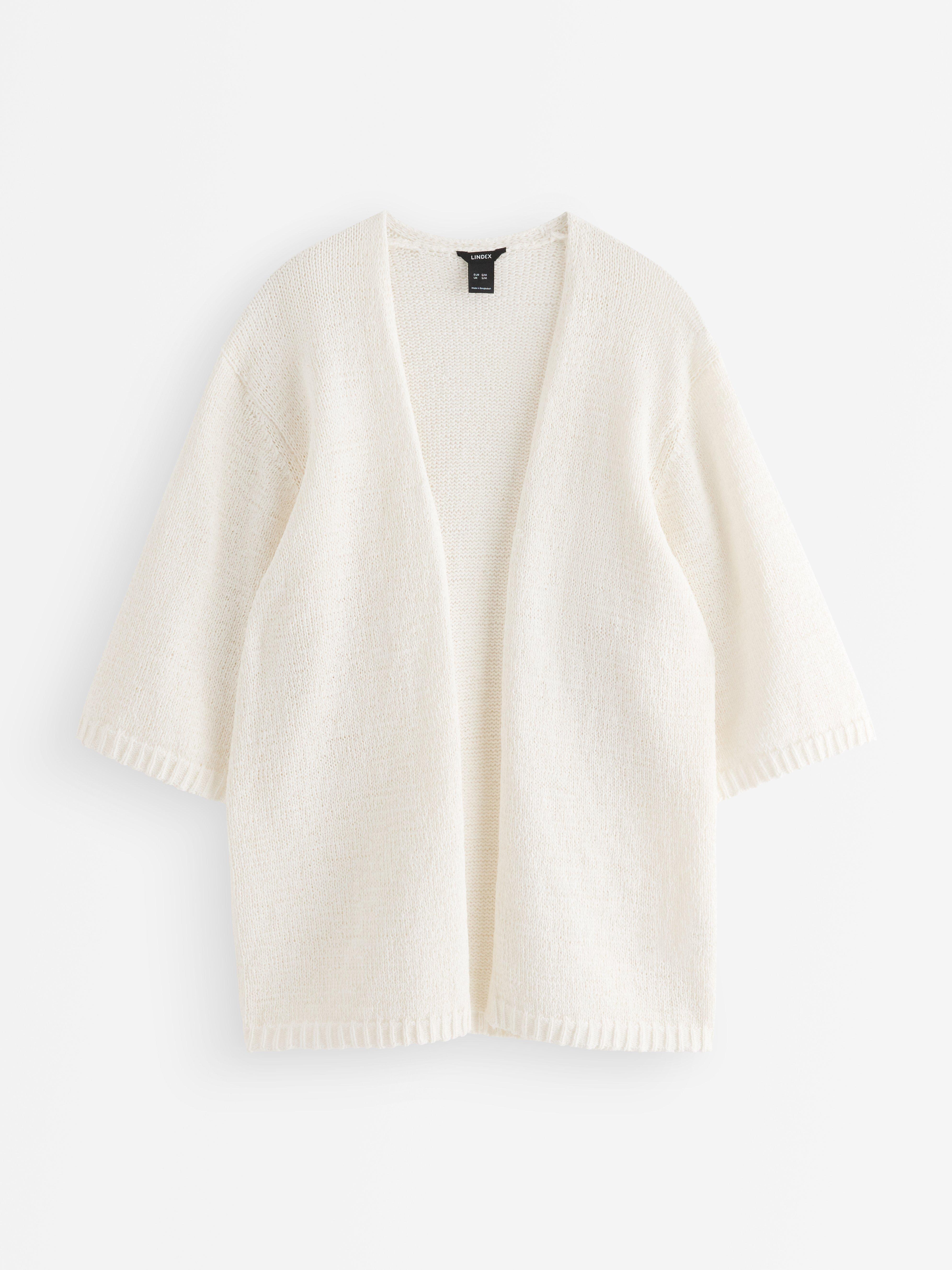 Cardigan - Dame - Hvid