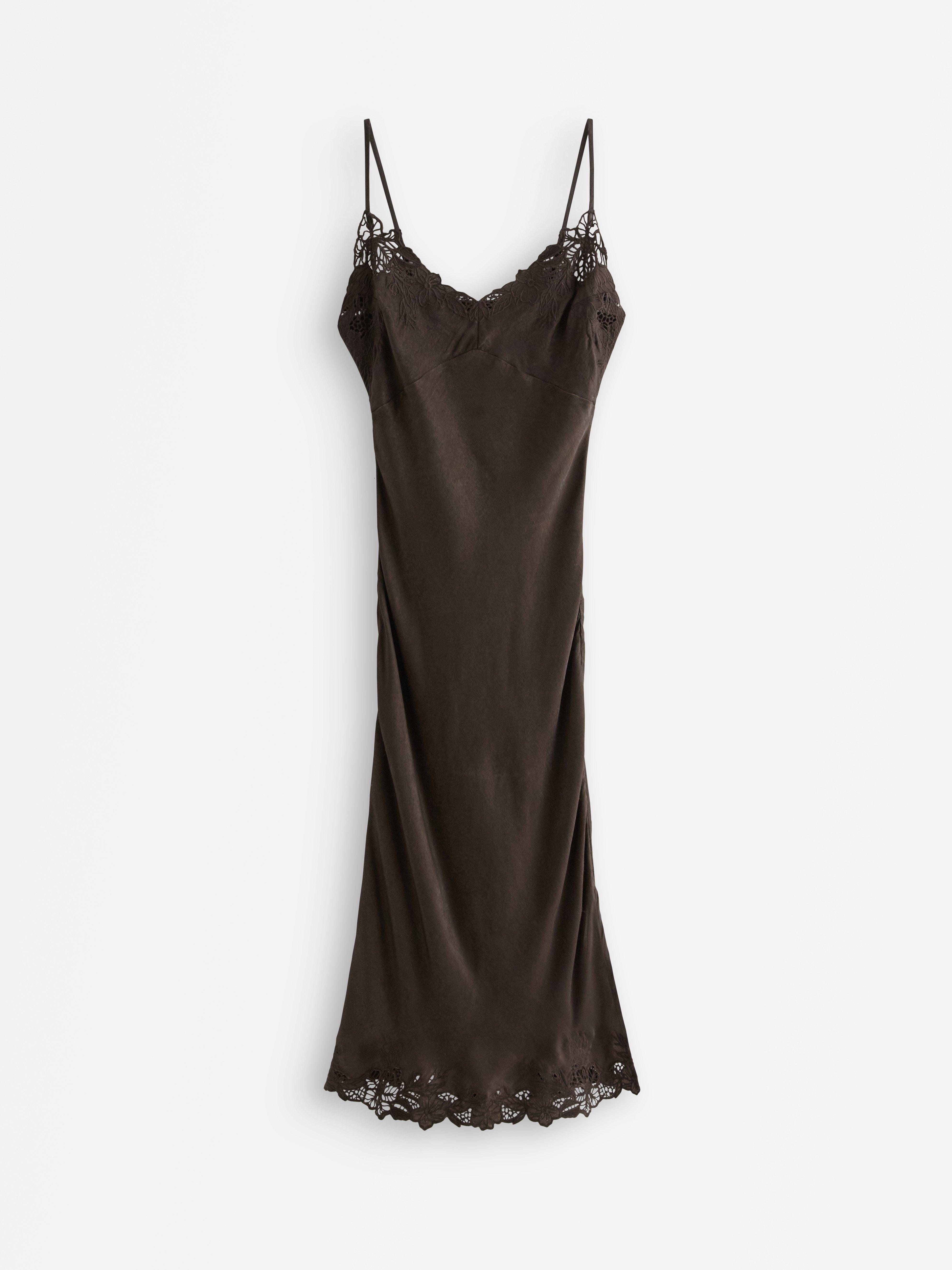 Slip dress - Womens Wear - Brown