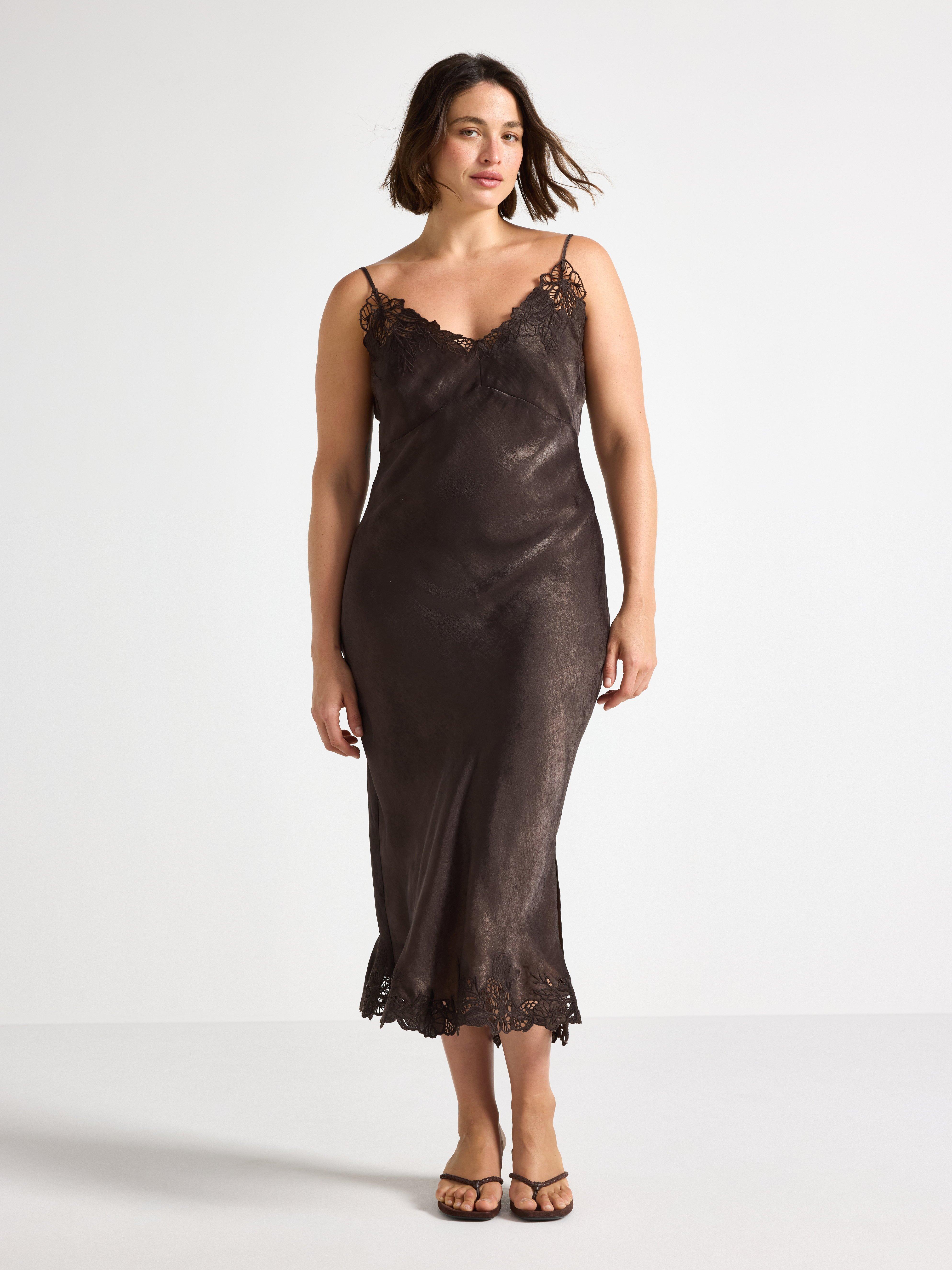 Slip dress - Womens Wear - Brown