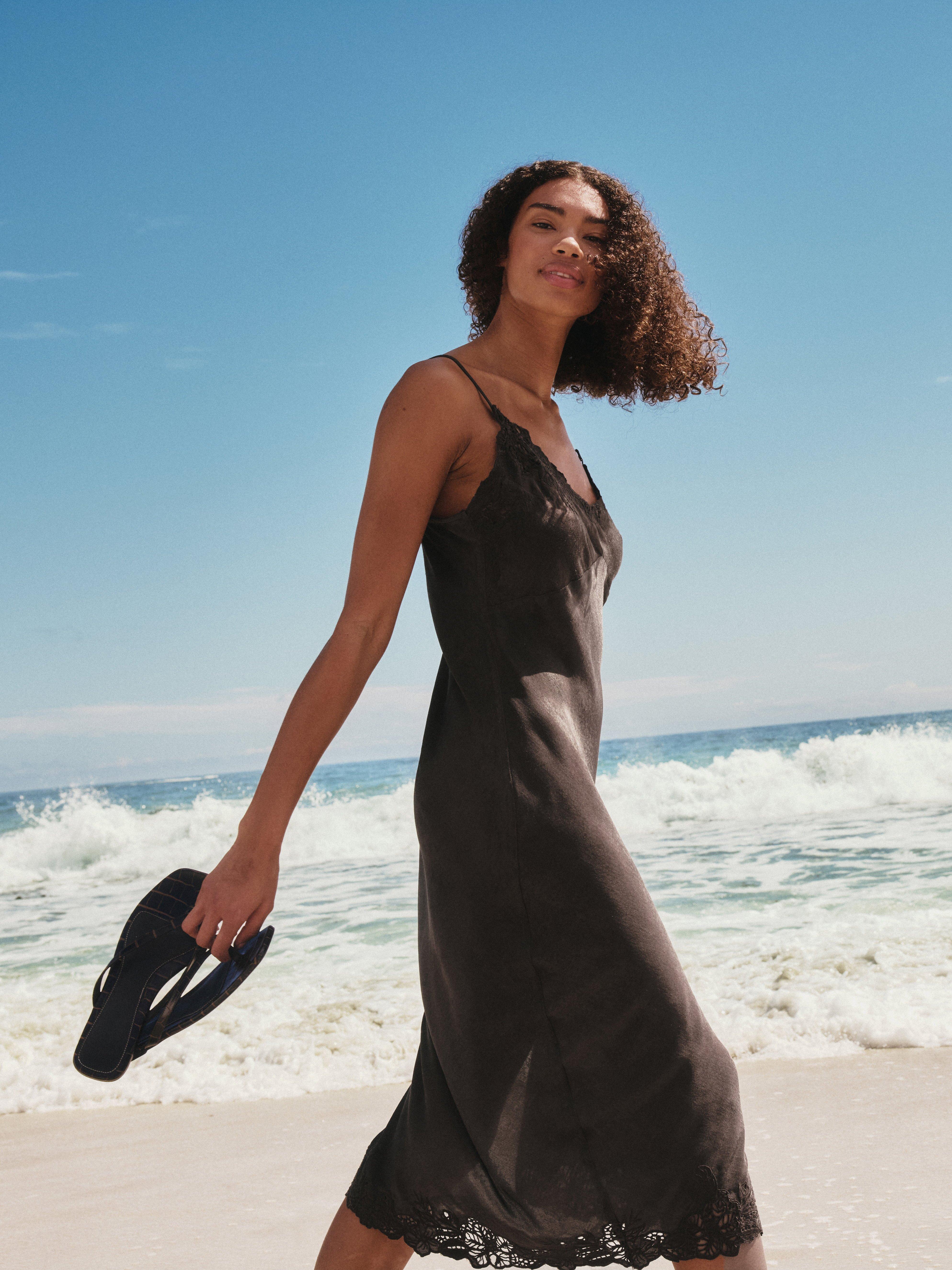 Slip dress - Womens Wear - Brown