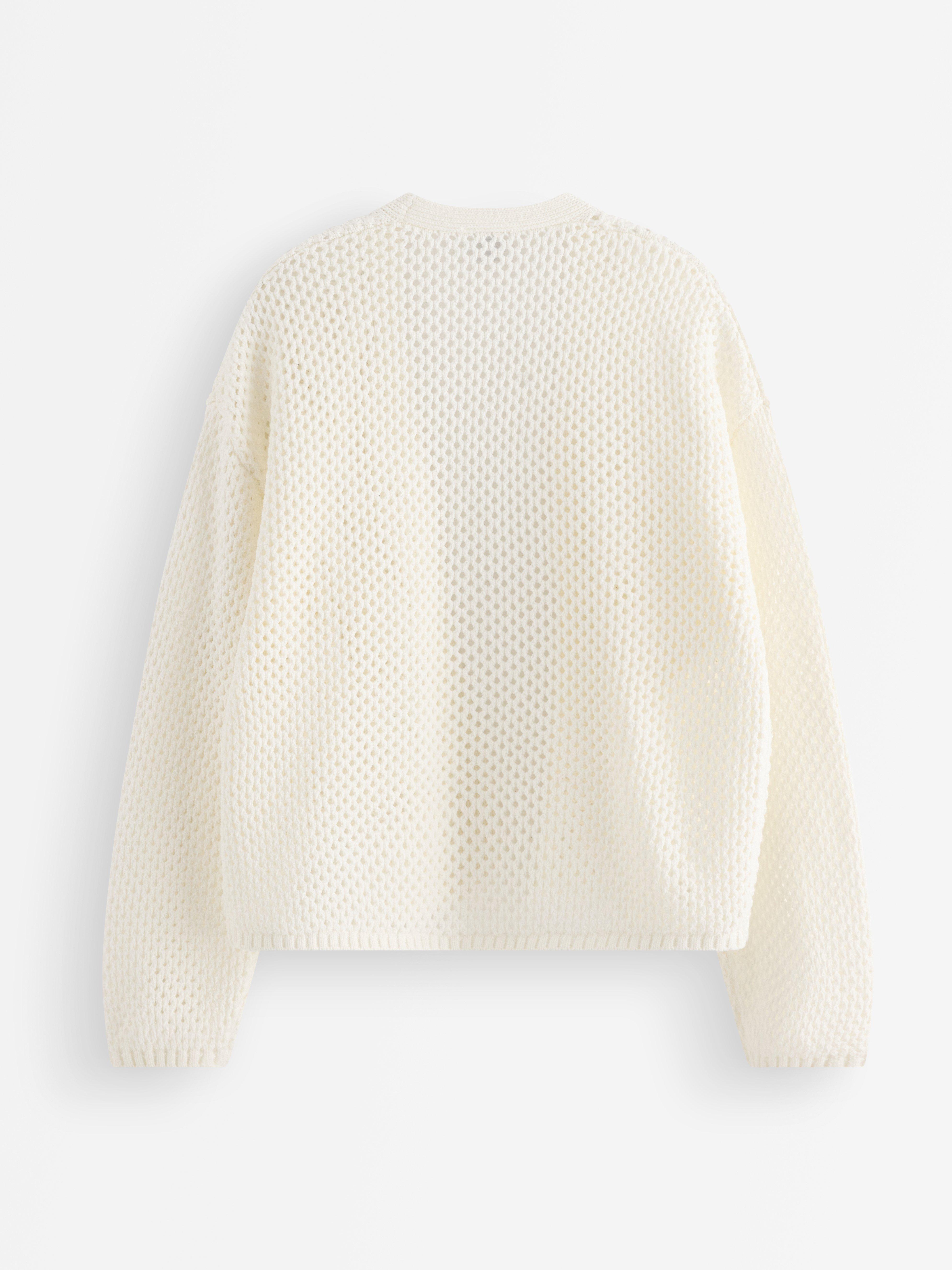 Cardigan - Barn - Vit