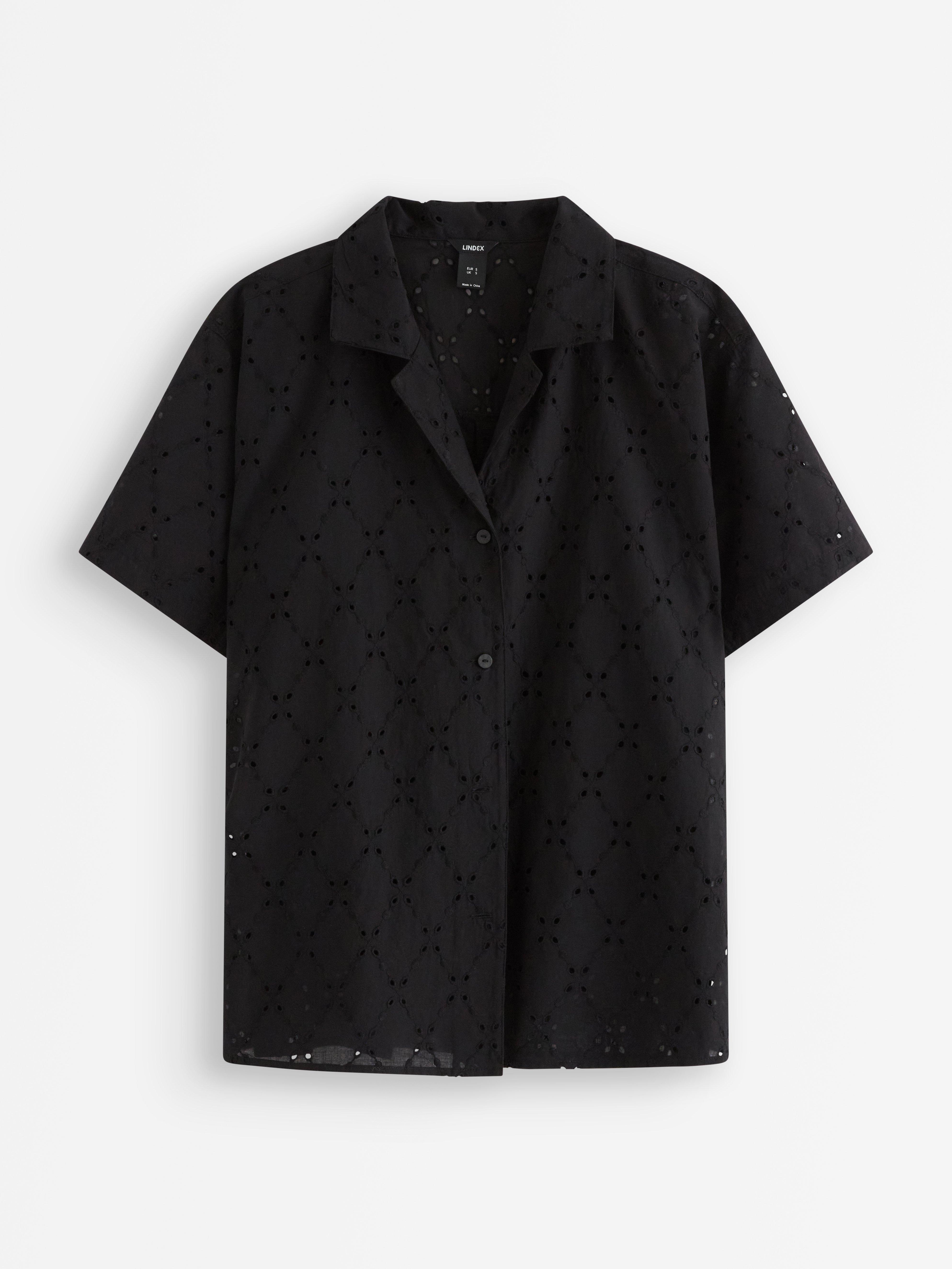 Skjorte - Dame - Sort