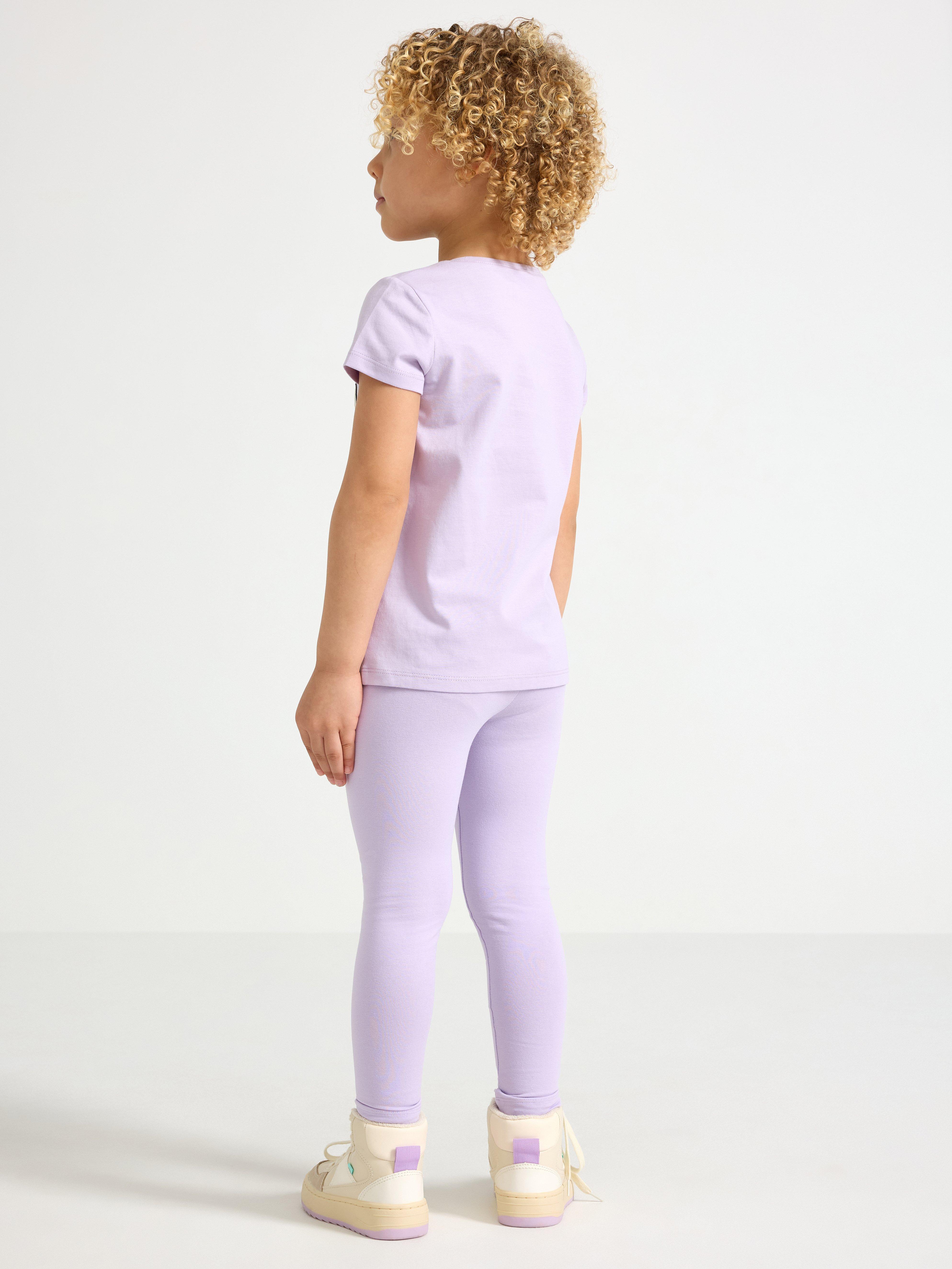 Leggings - Børn - Lilla
