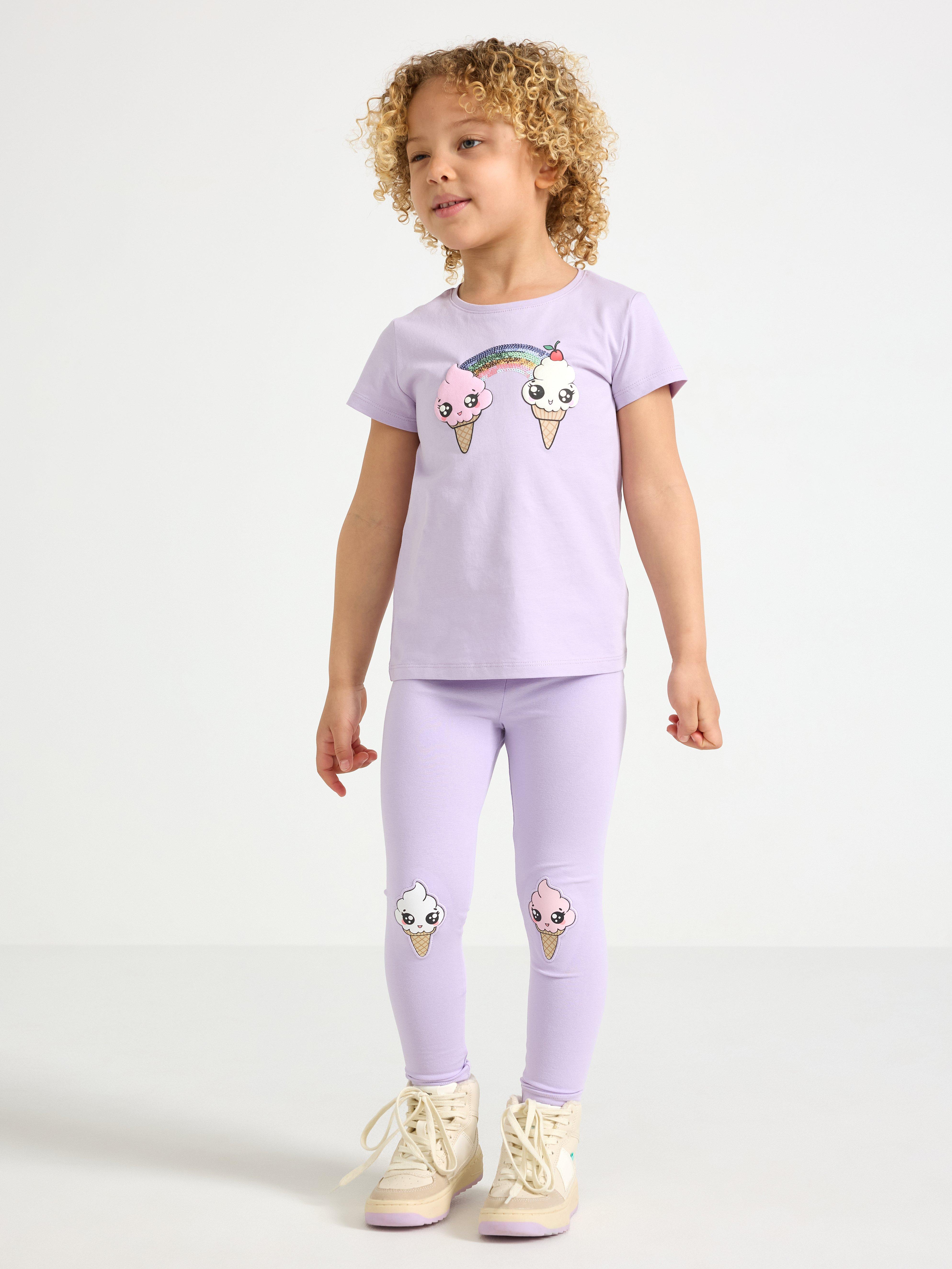 Leggings - Barn - Lilla