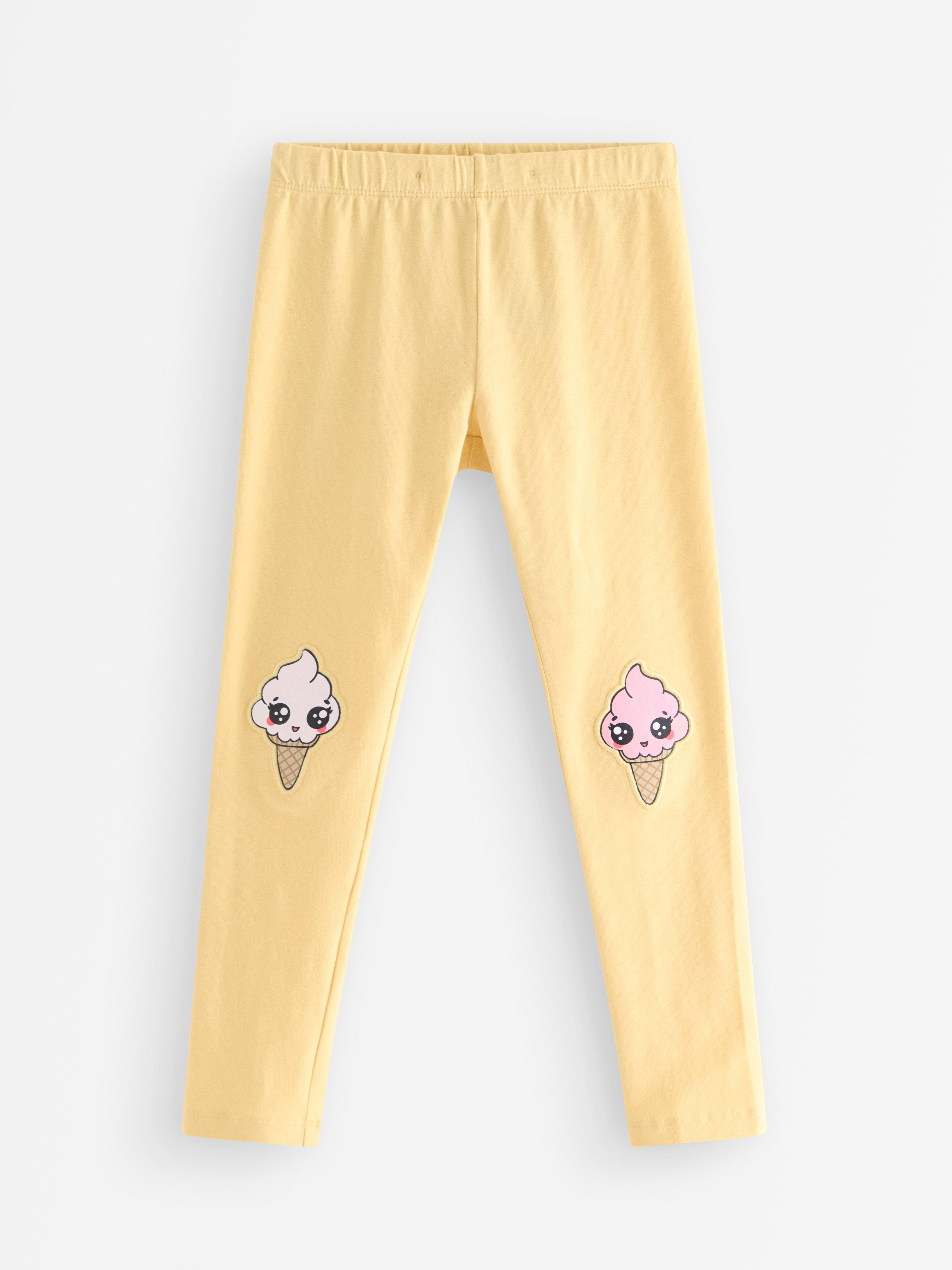 Leggings - Børn - Gul