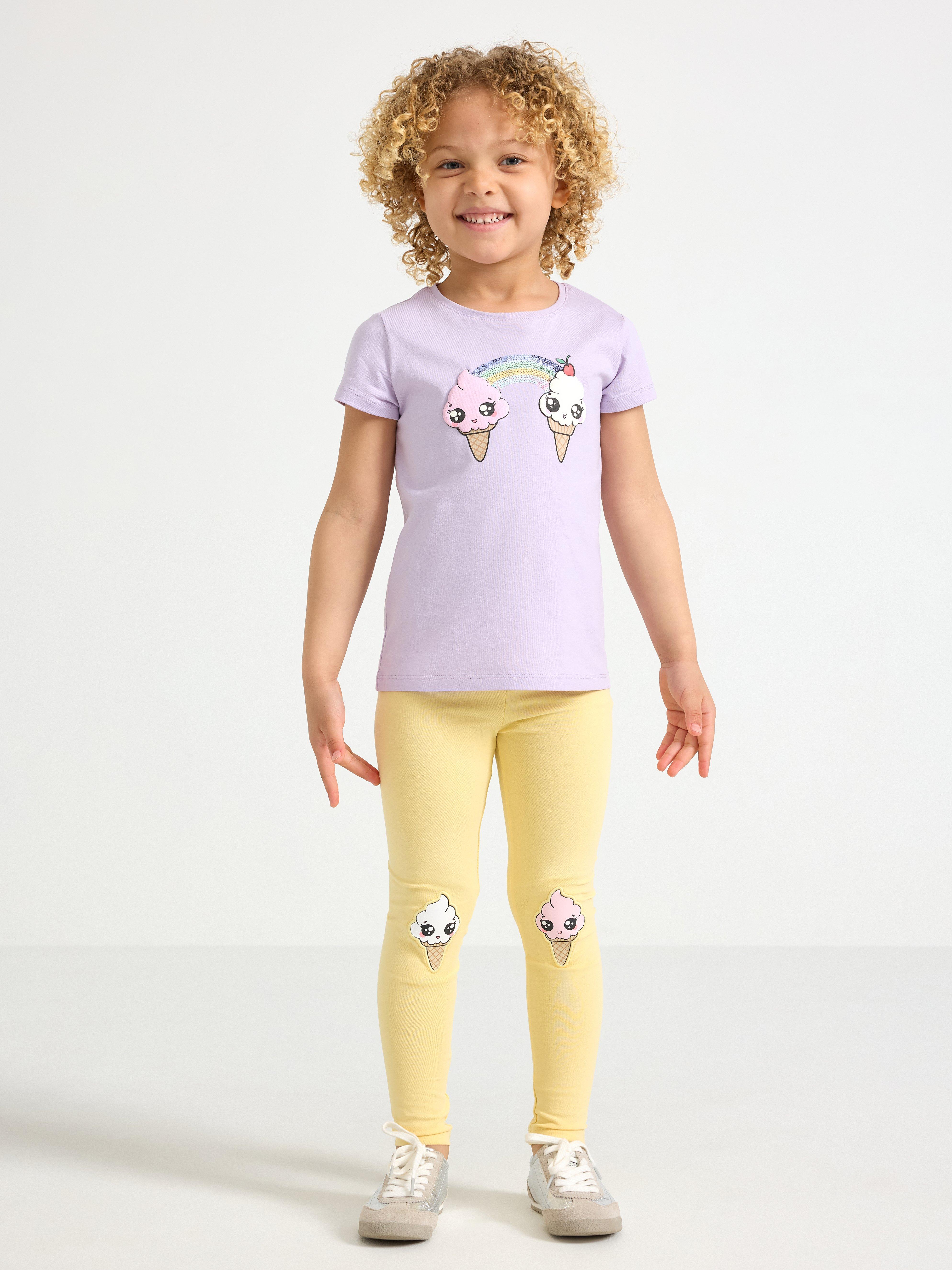 Leggings - Barn - Gul