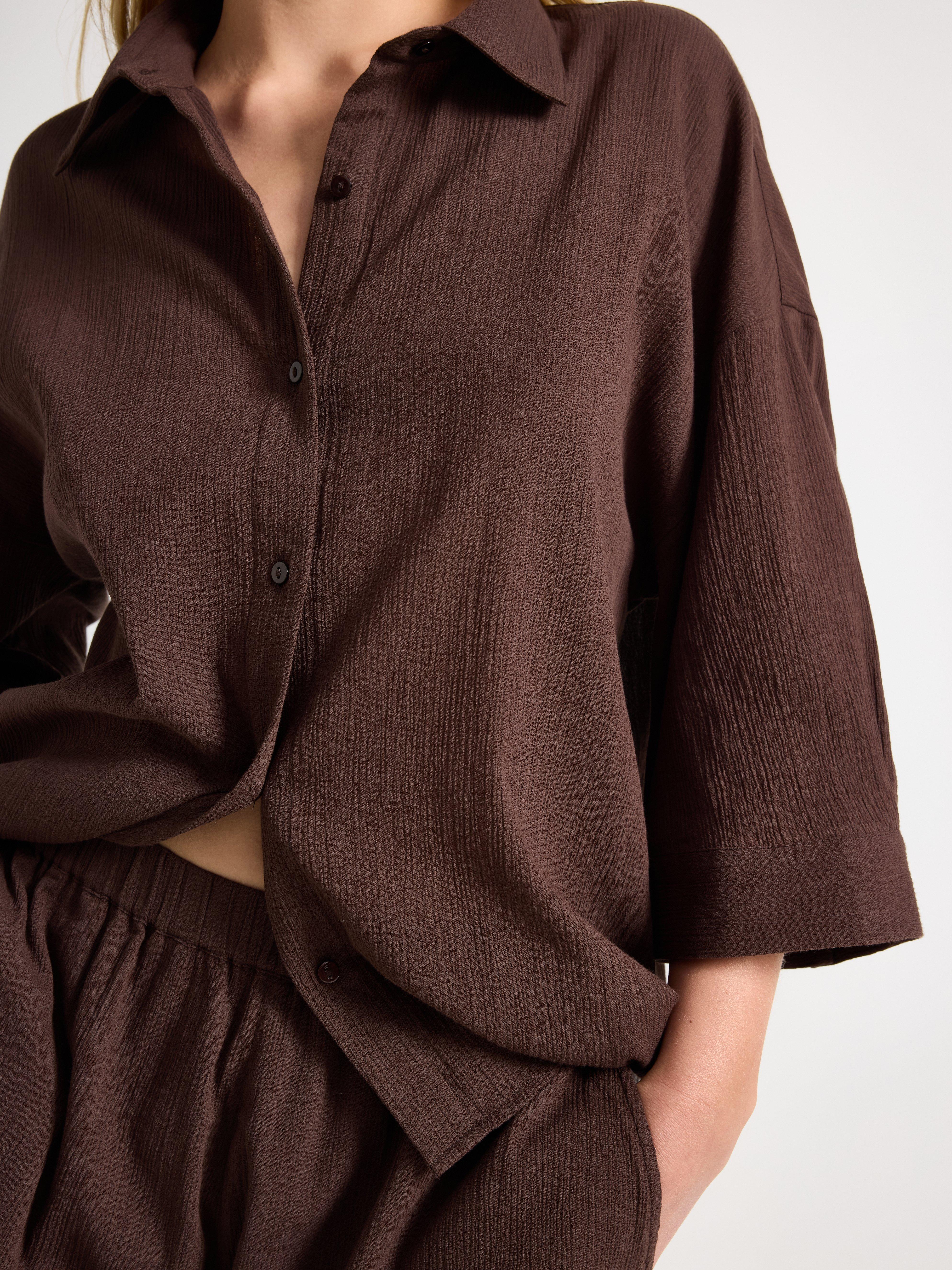 Shirt - Womens Wear - Brown