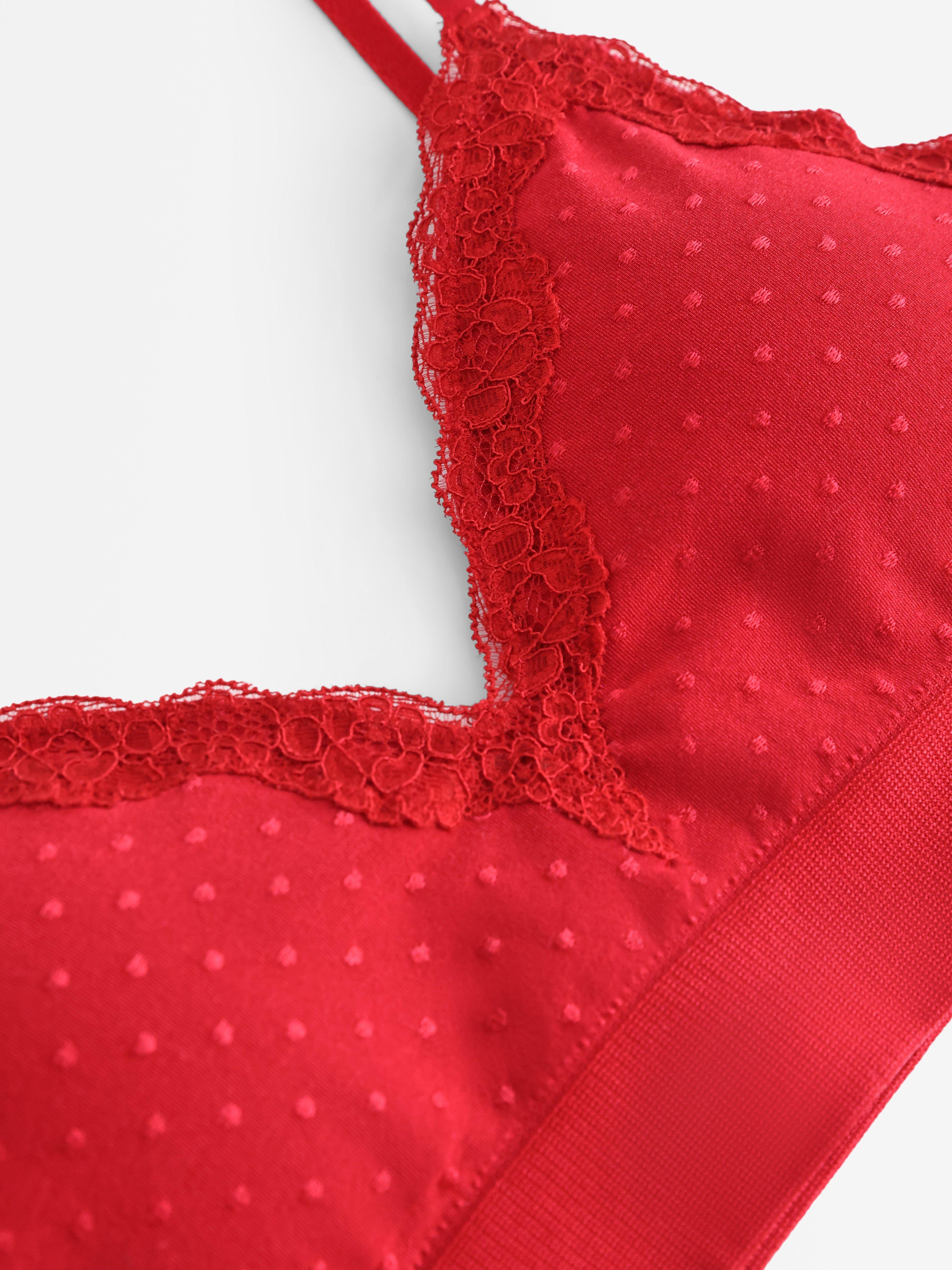 Soft Bra - Lingerie - Red