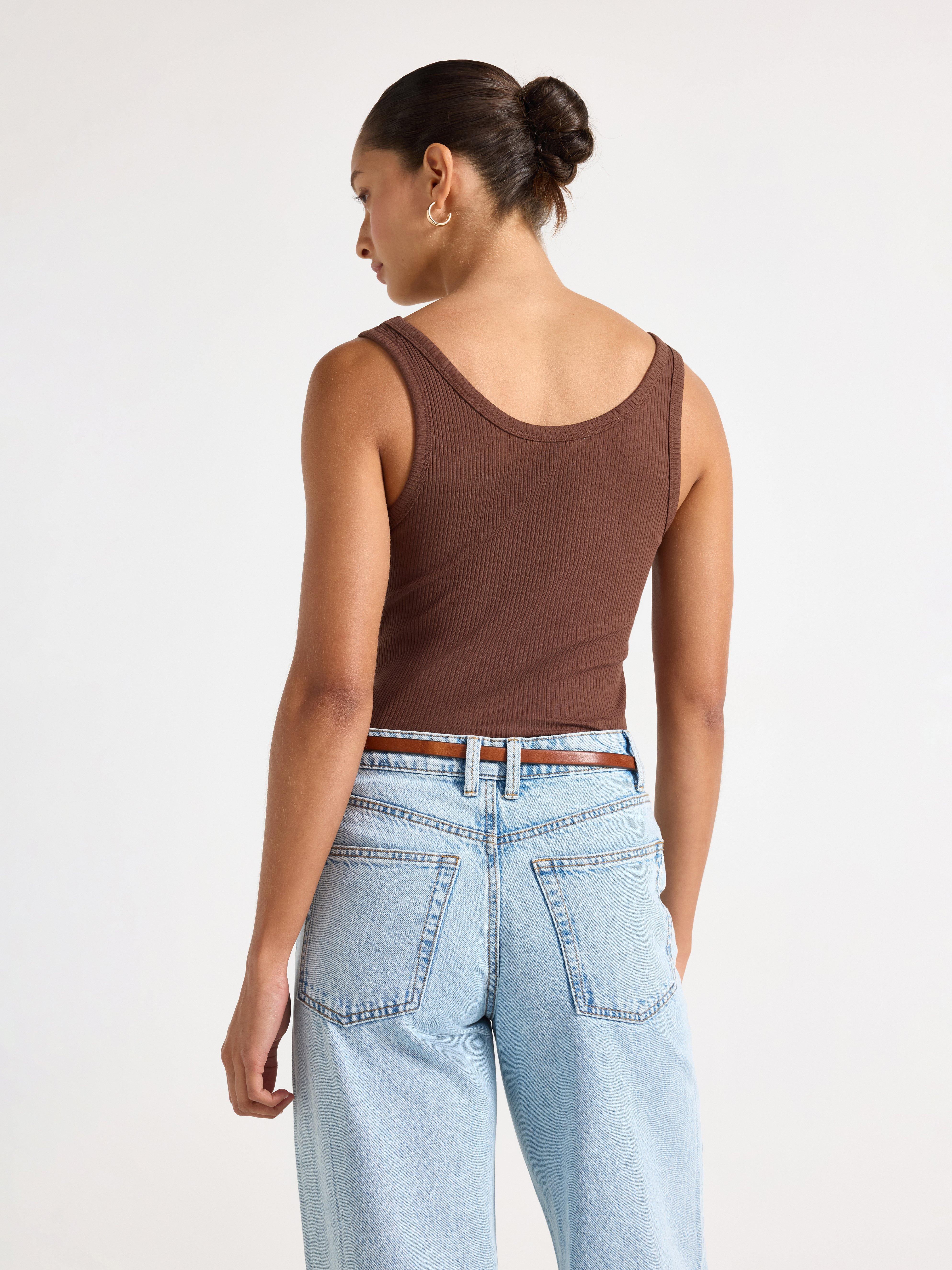 Tank Top - Womens Wear - Brown