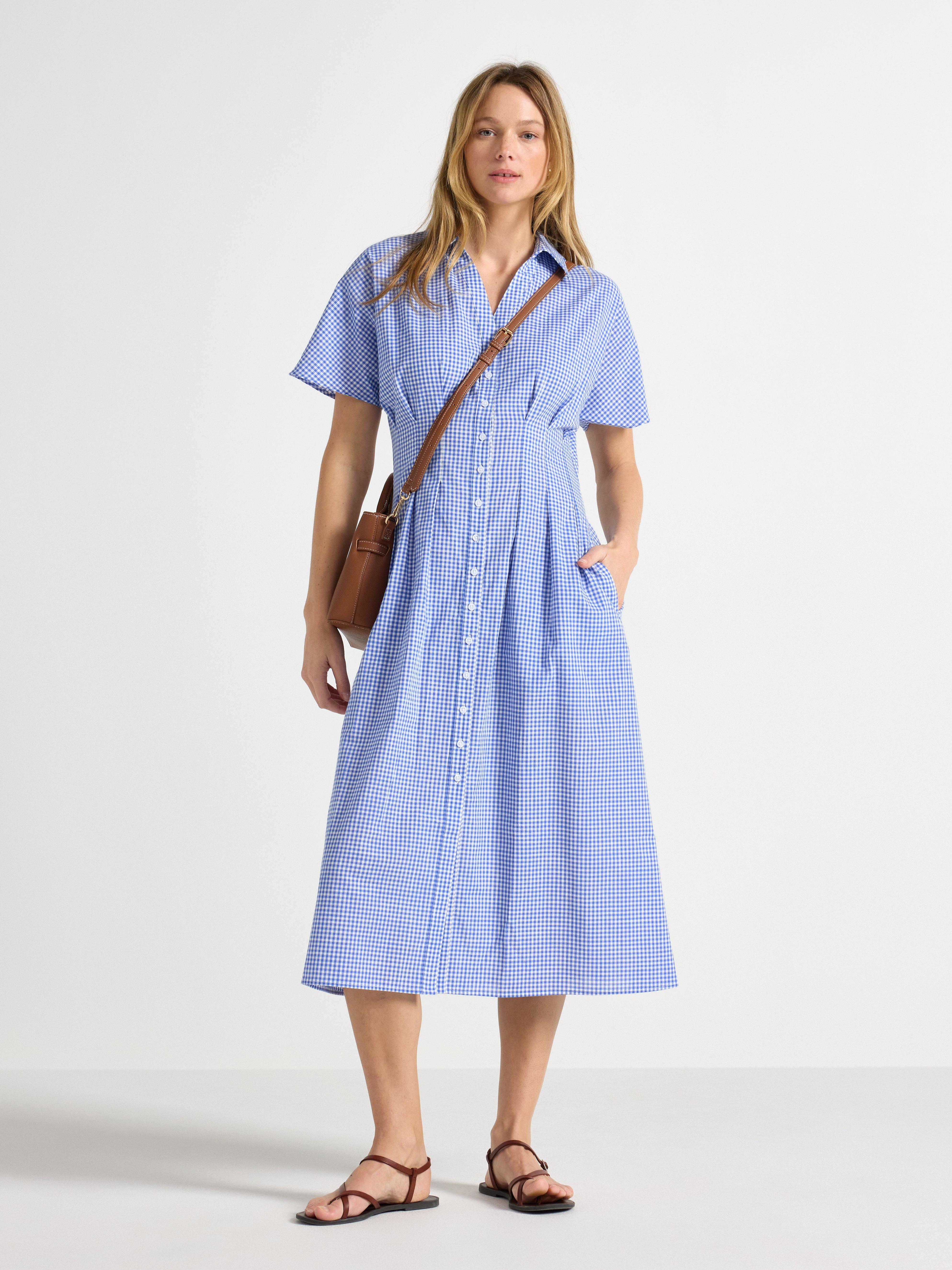 Shirt dress - Womens Wear - Blue