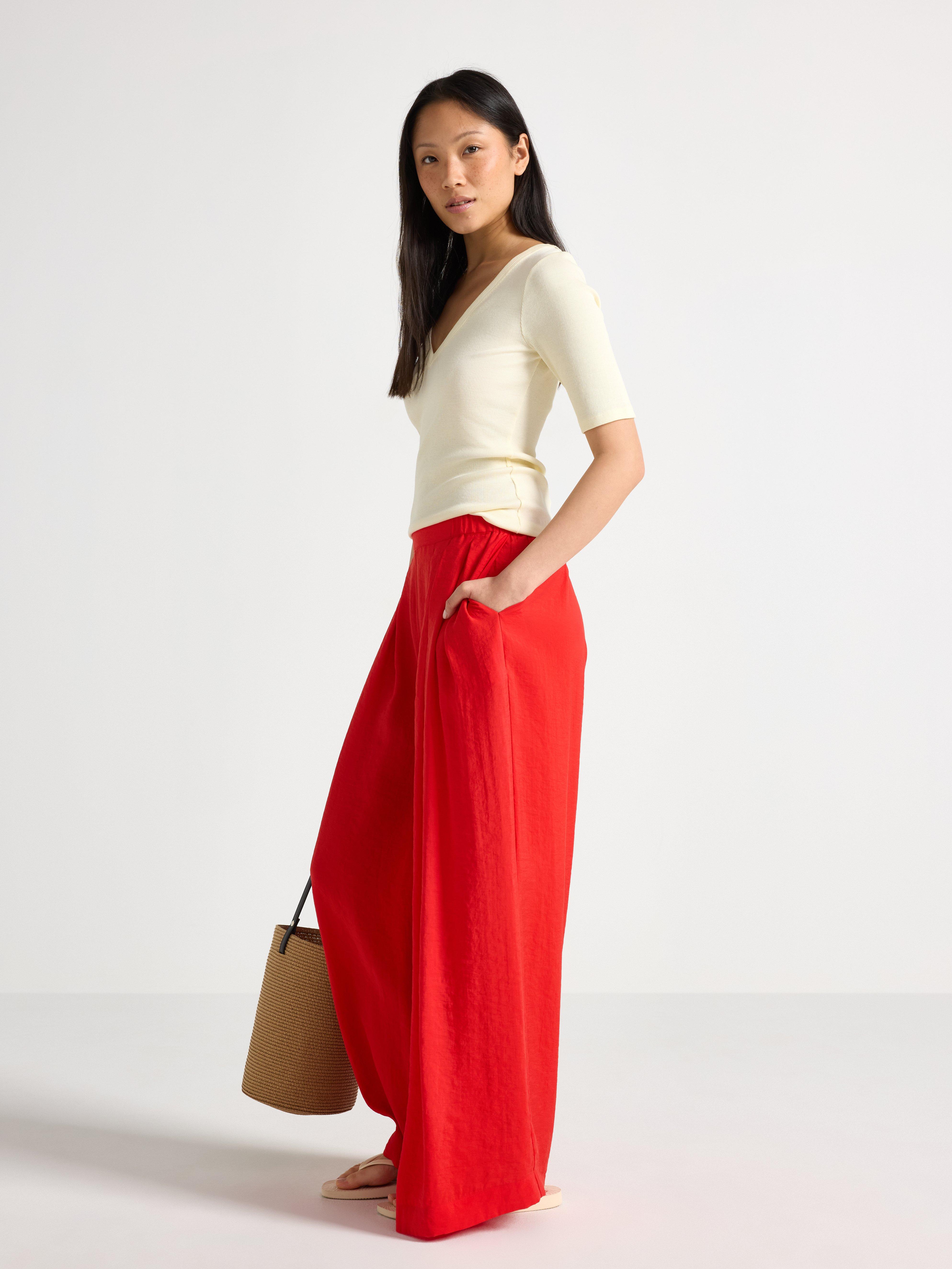 Trousers - Womens Wear - Red