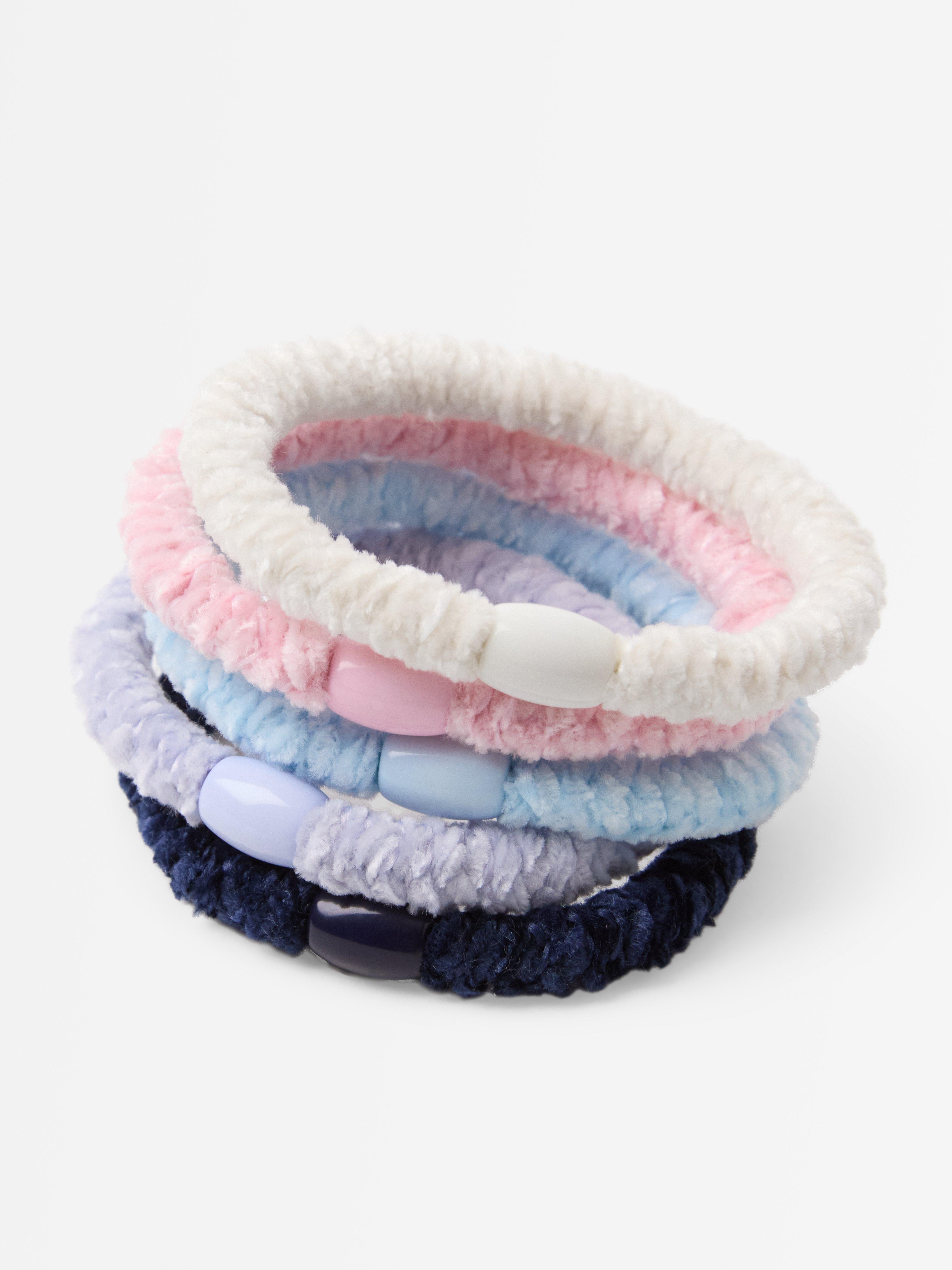 Hair Elastics - Kids Wear - White