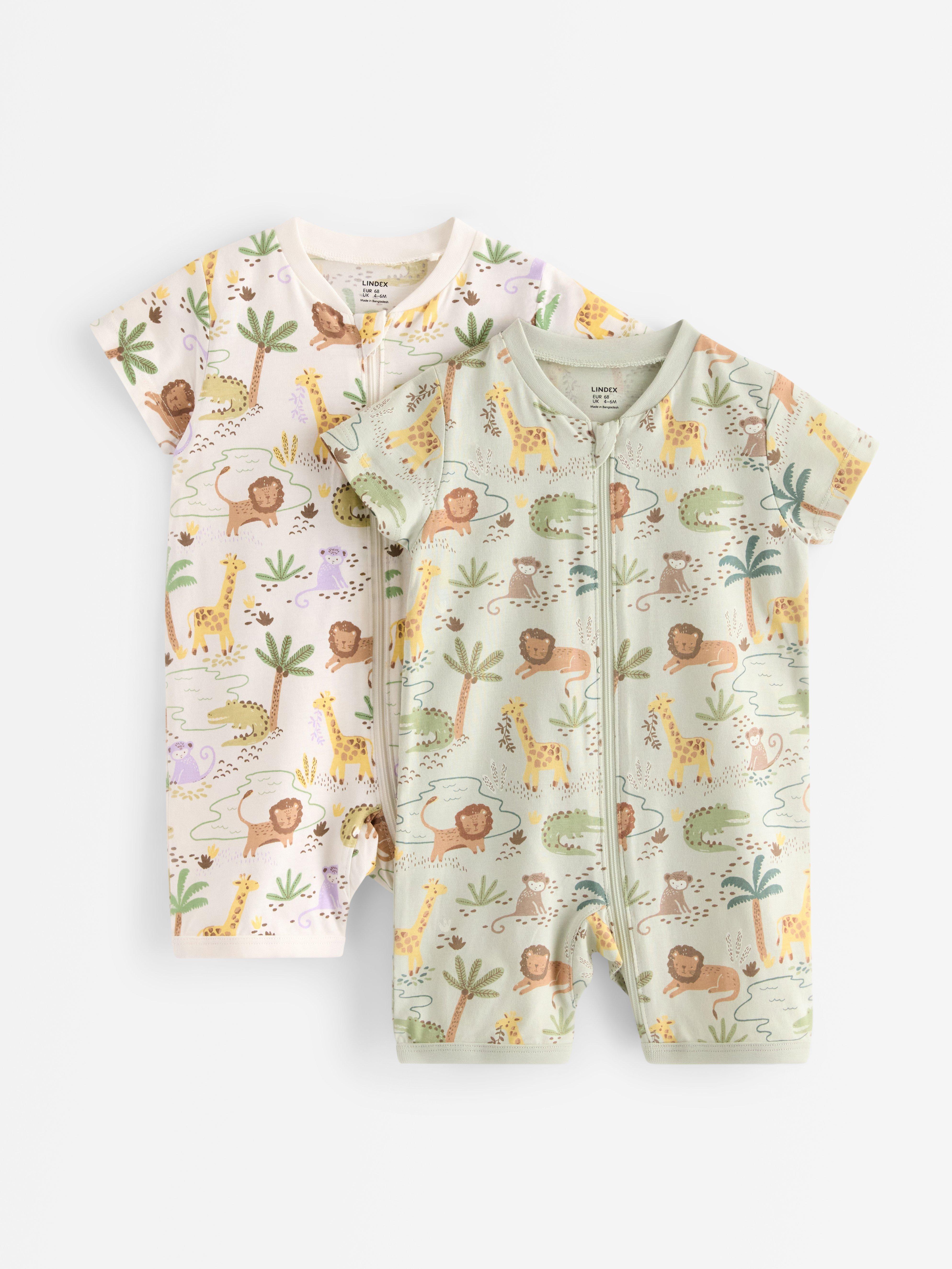 Pyjamas Romper - Børn - Grøn