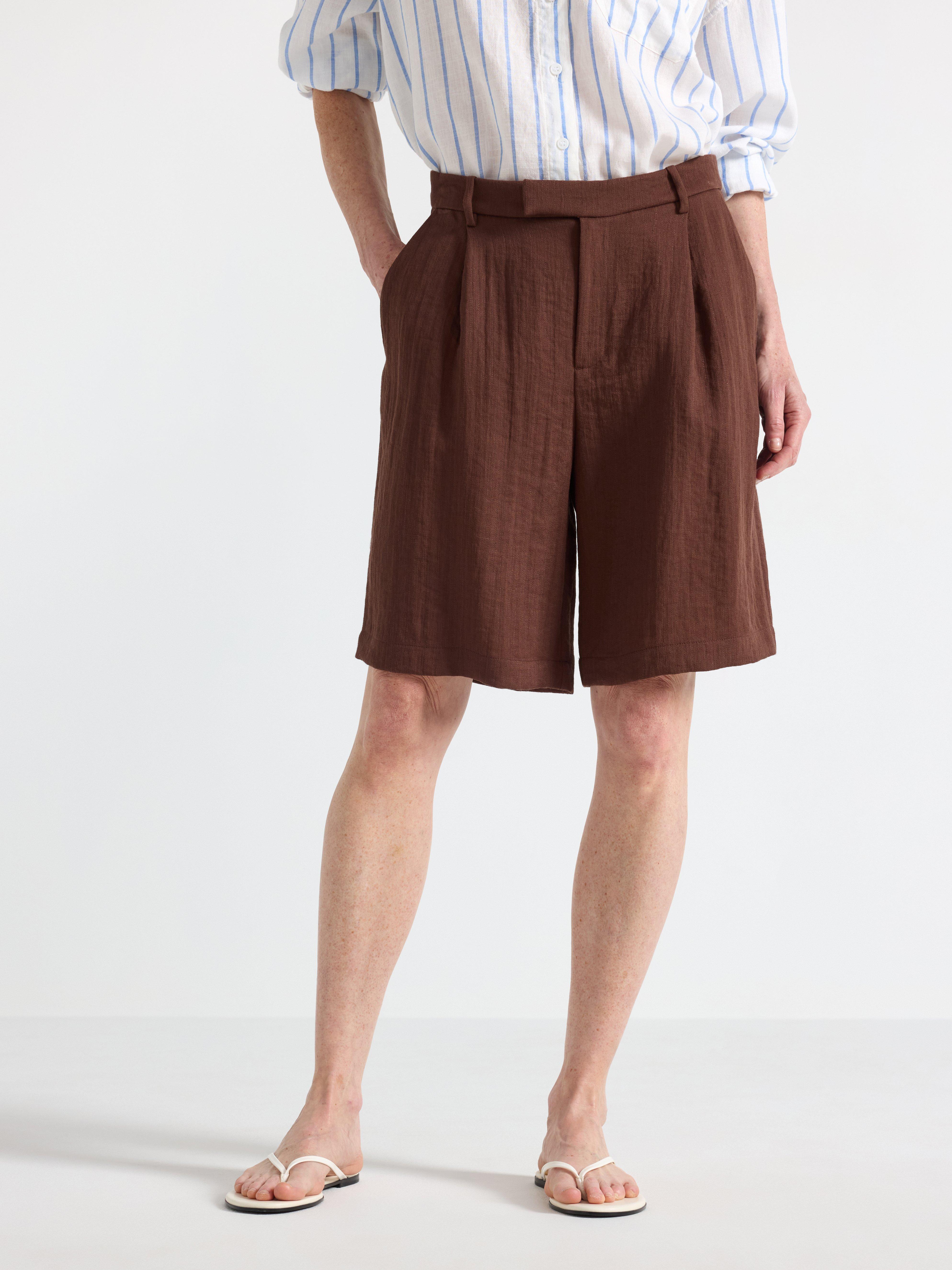 Shorts - Dame - Brun