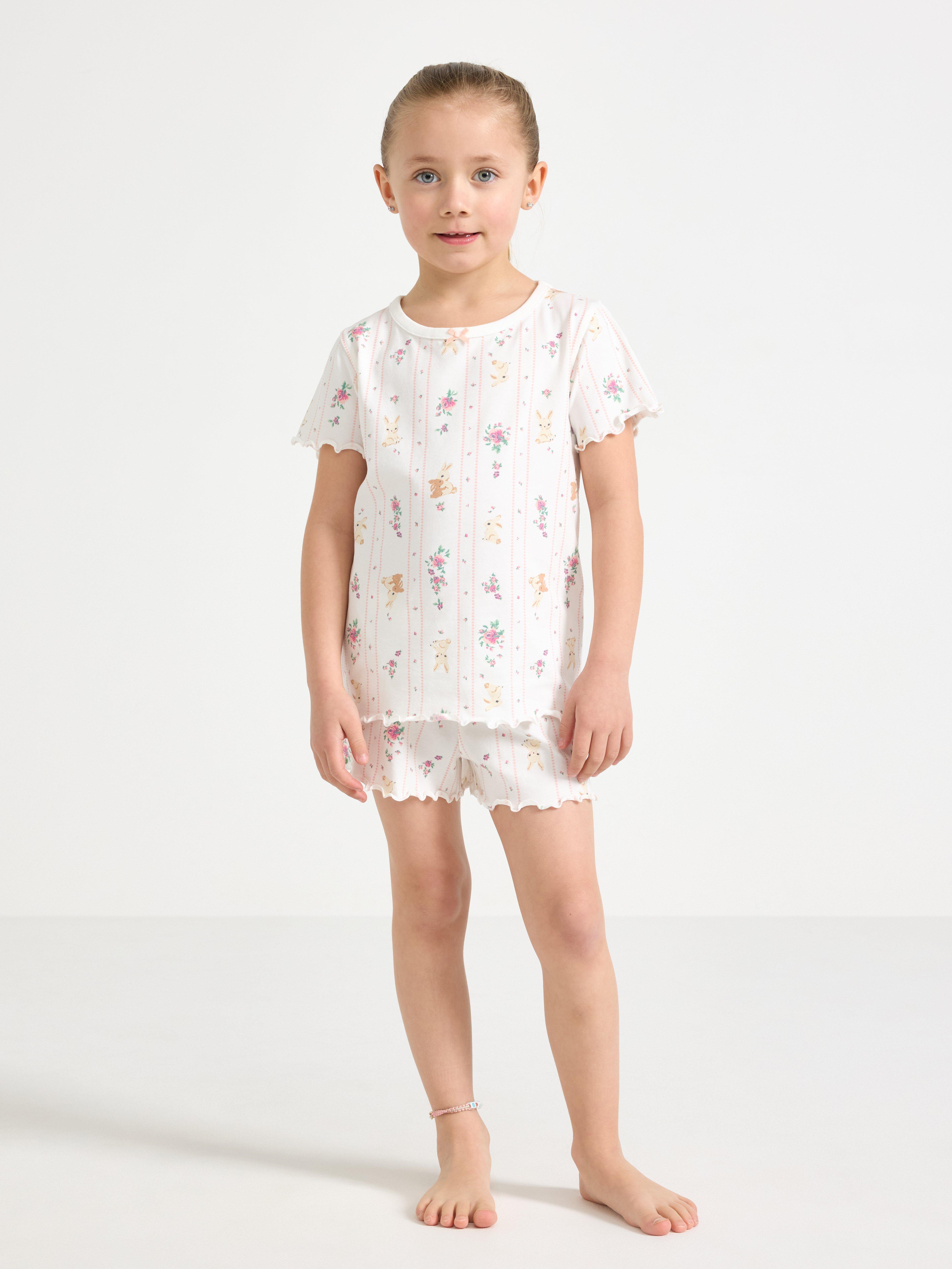 Pyjamas-sæt - Børn - Hvid