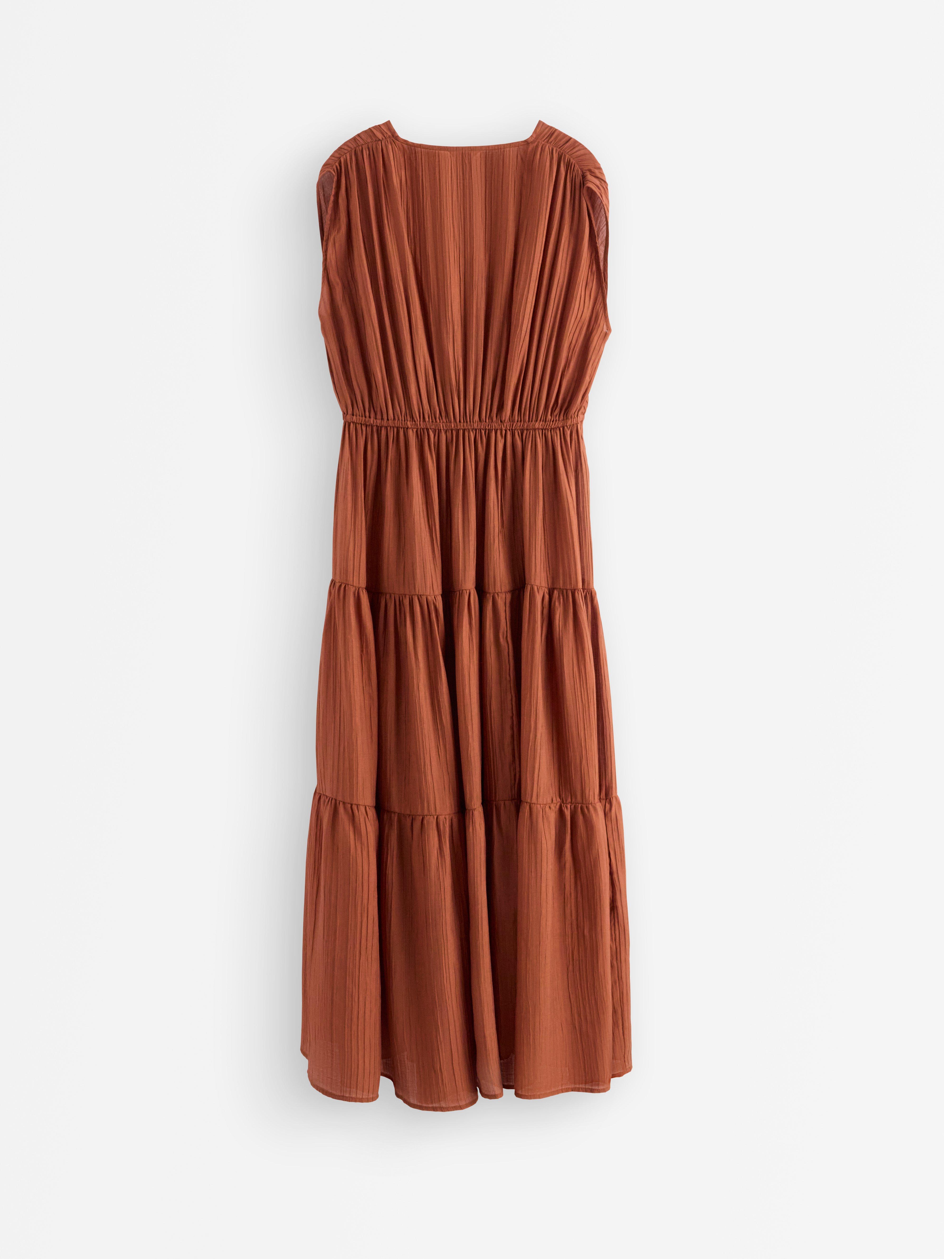 Wrap Dress - Womens Wear - Orange