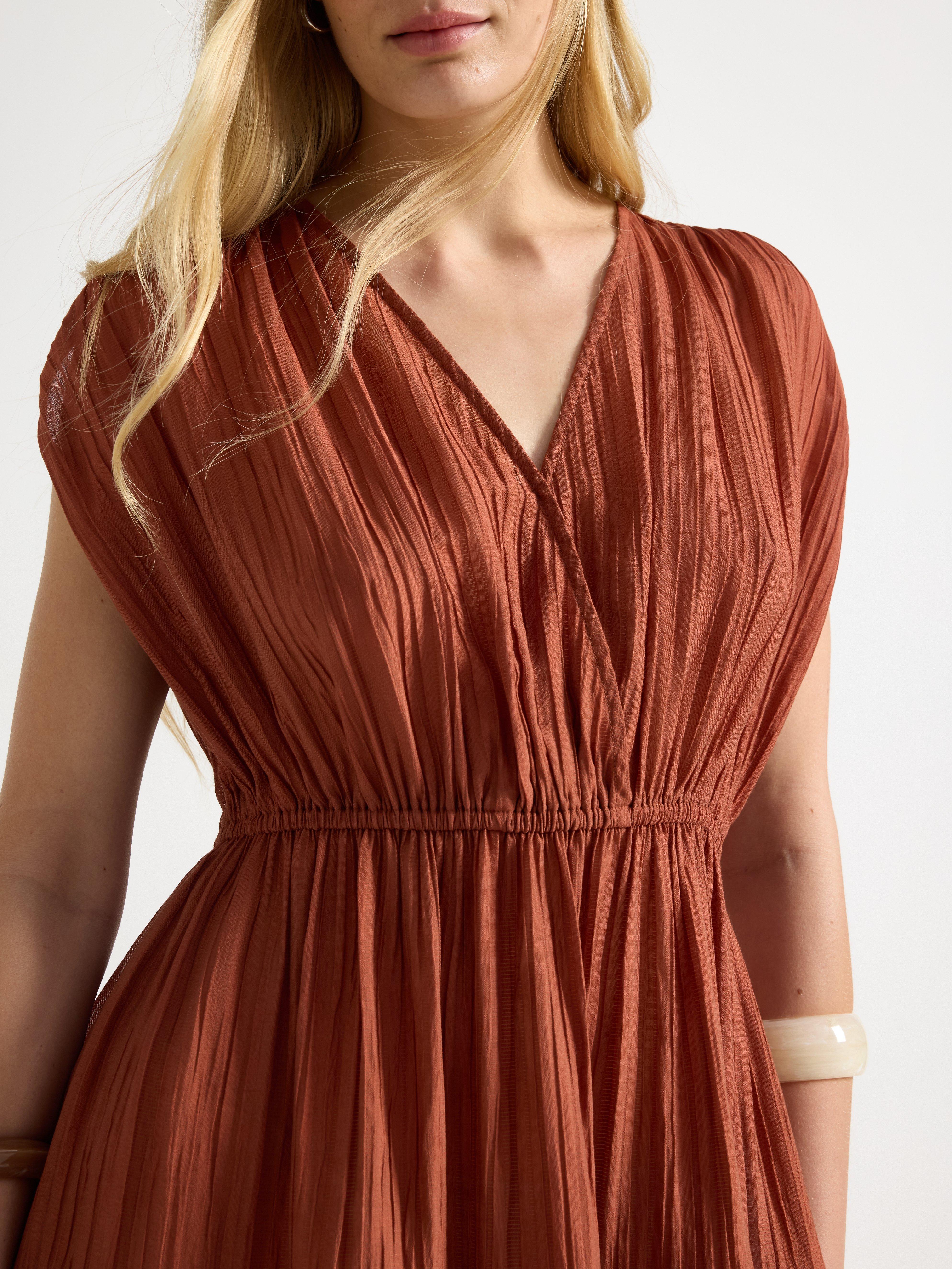 Wrap Dress - Womens Wear - Orange