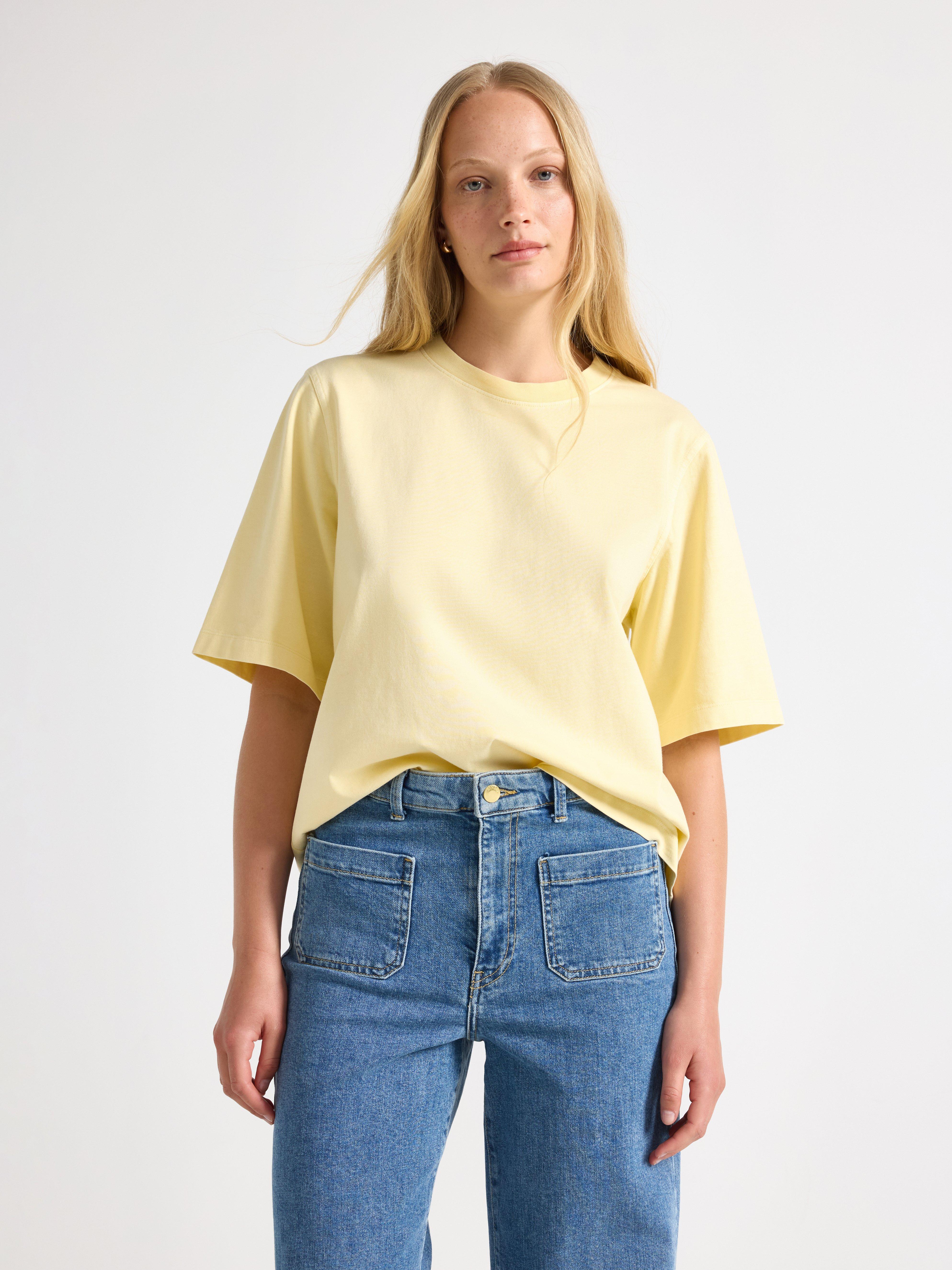 T-shirt - Dame - Gul