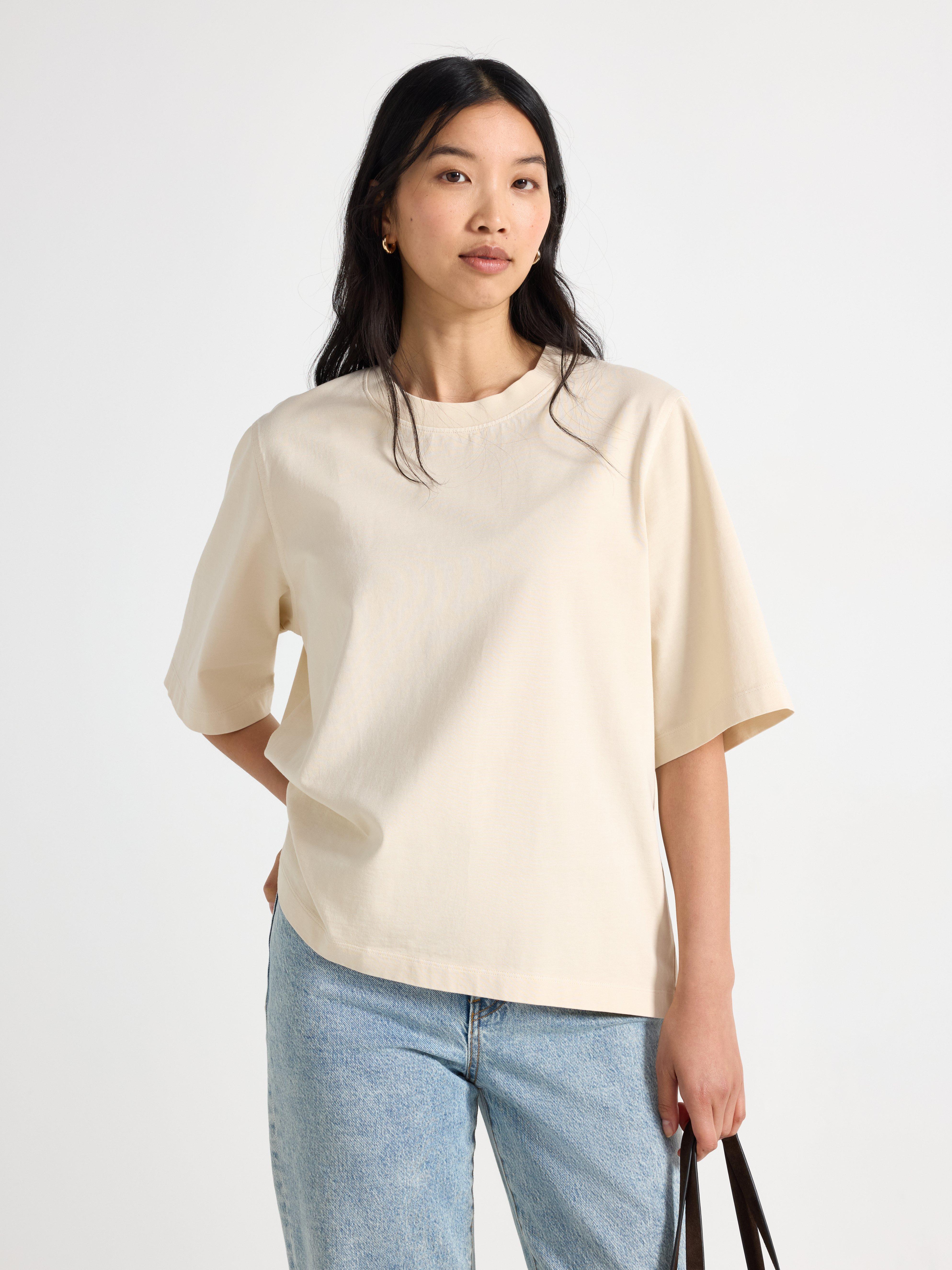 T-shirt - Dame - Beige