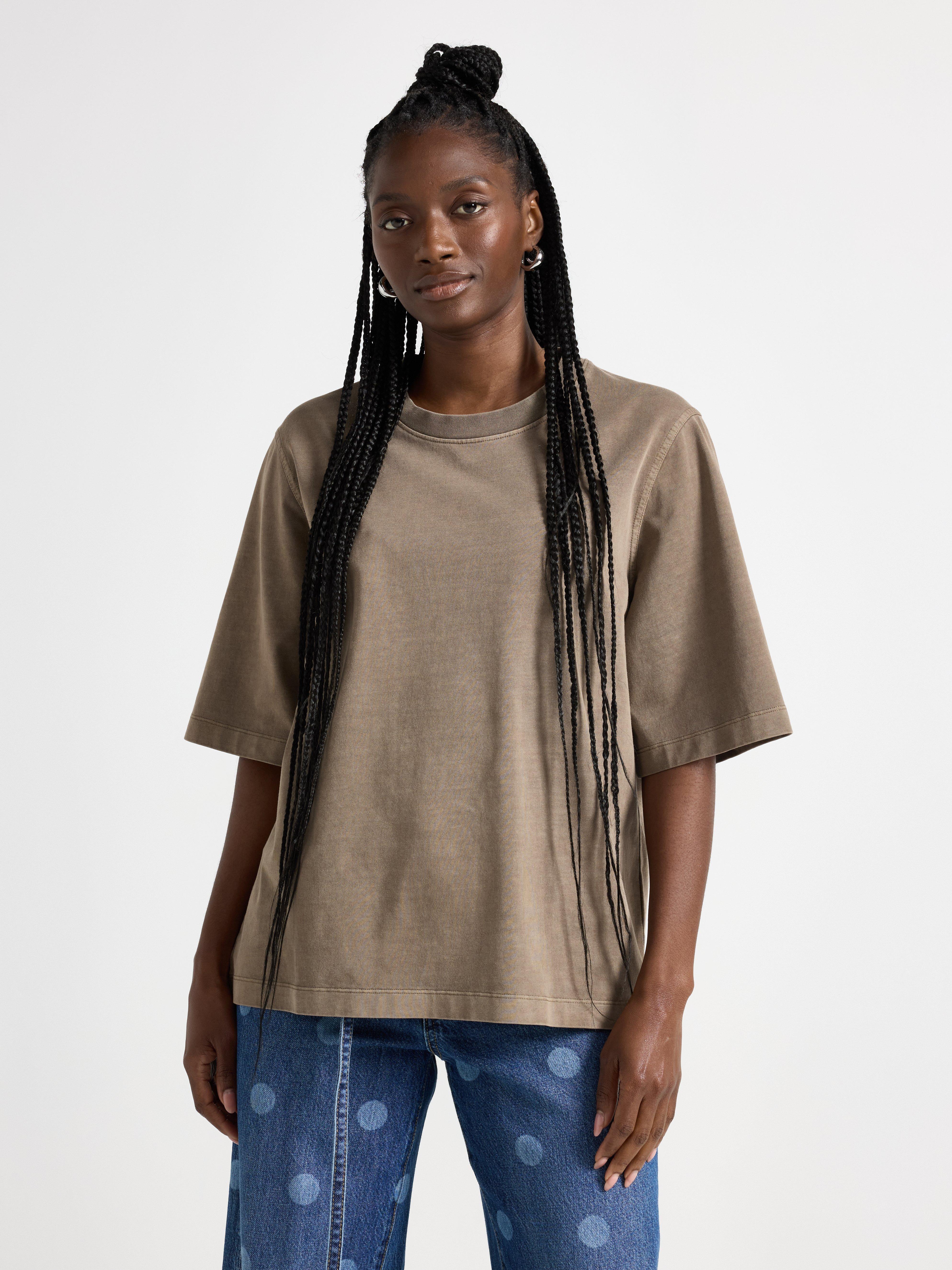 T-shirt - Dame - Brun